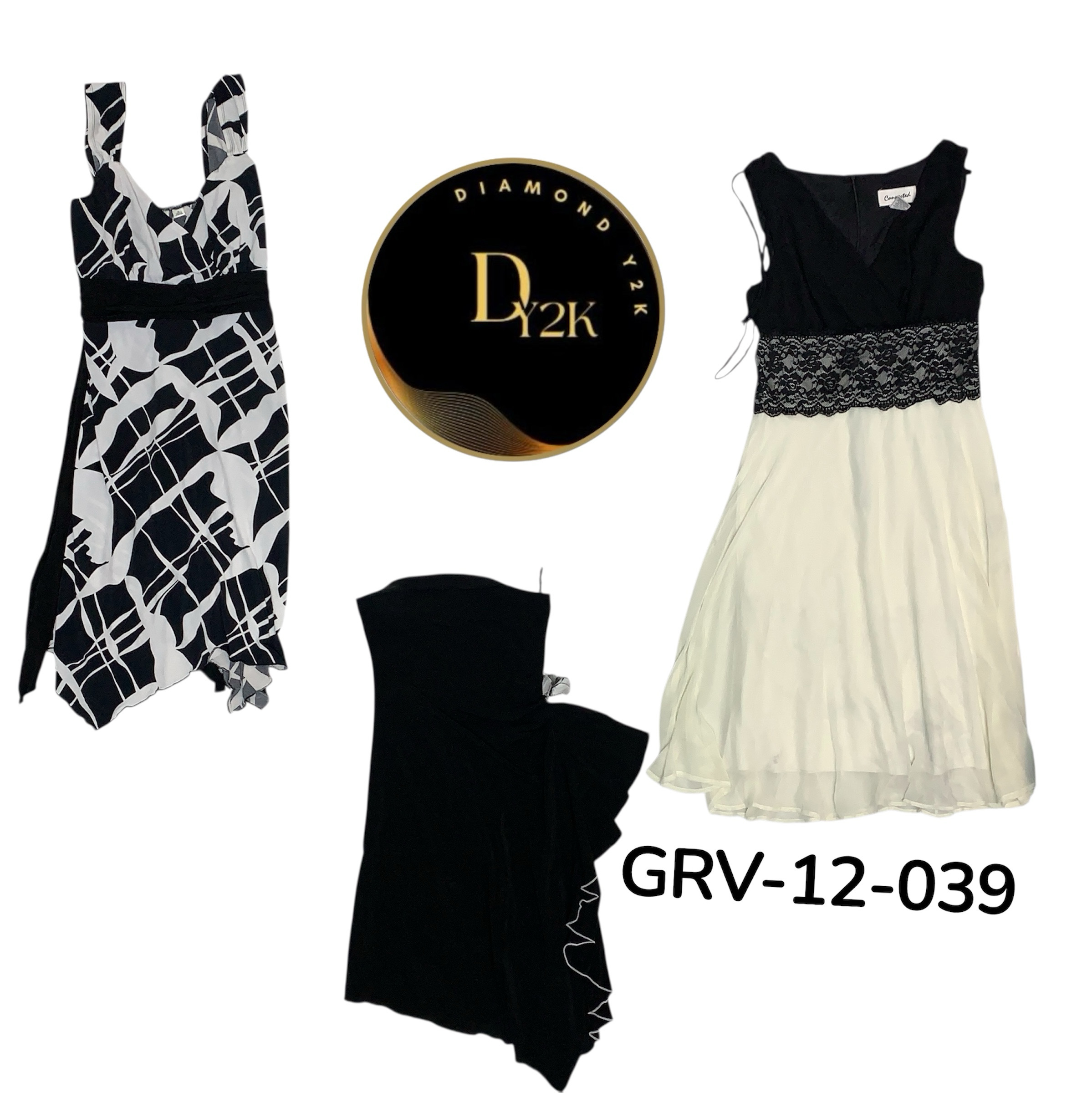 Y2K Inspired Polyester Dress – Cute Retro Fashion for Girls ((GRV-12-039)