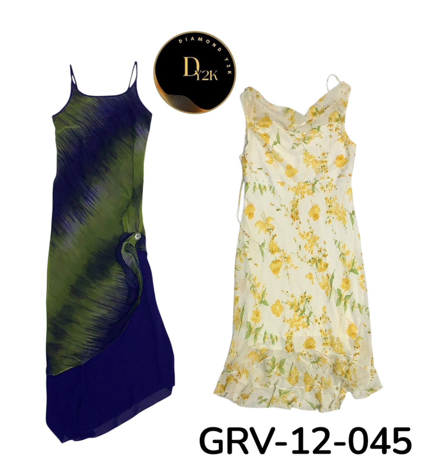 Y2K Aesthetic Polyester Dress – Vintage Party Wear..