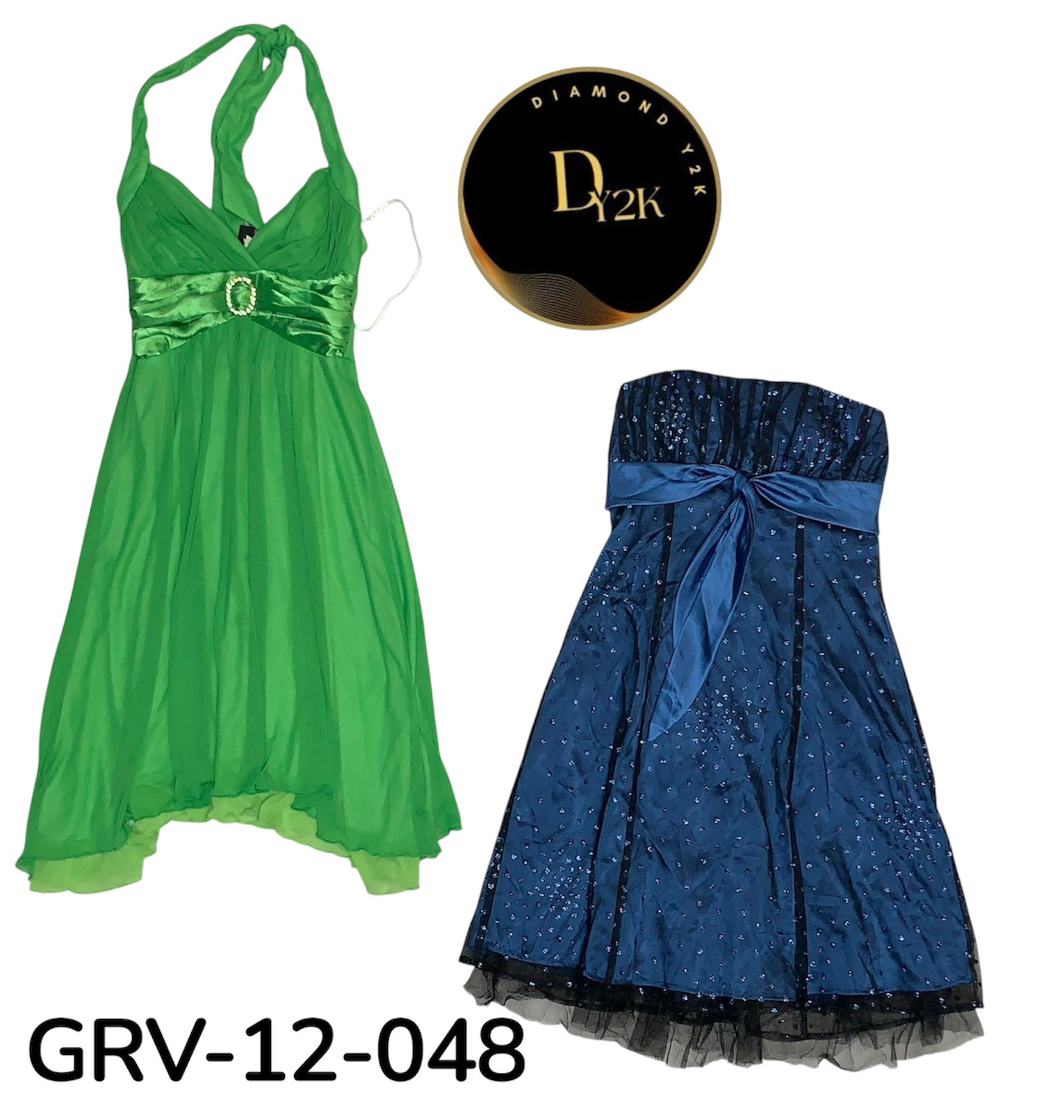 Retro Y2K Style Midi Dress for Women – Streetwear Look (GRV-12-048)