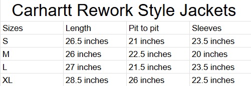 Jackets Carhartt Detroit Special Patchwork Rework Style