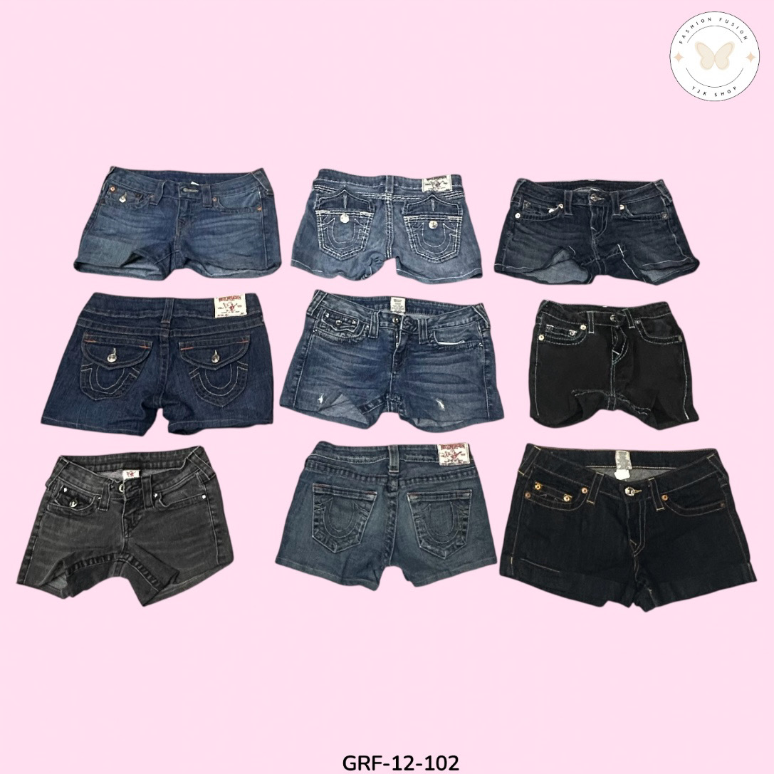 True Religion Slim Fit Shorts – Timeless Style & Durability (GRF-12-102)