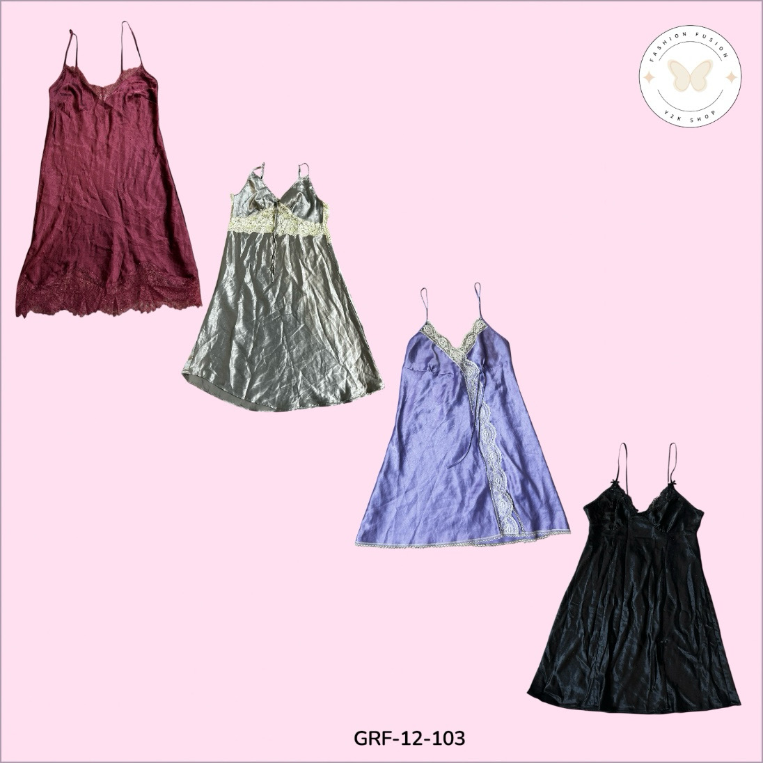 Elegant Satin Slip Dress – Minimalist Chic for Any Occasion (GRF-12-103)