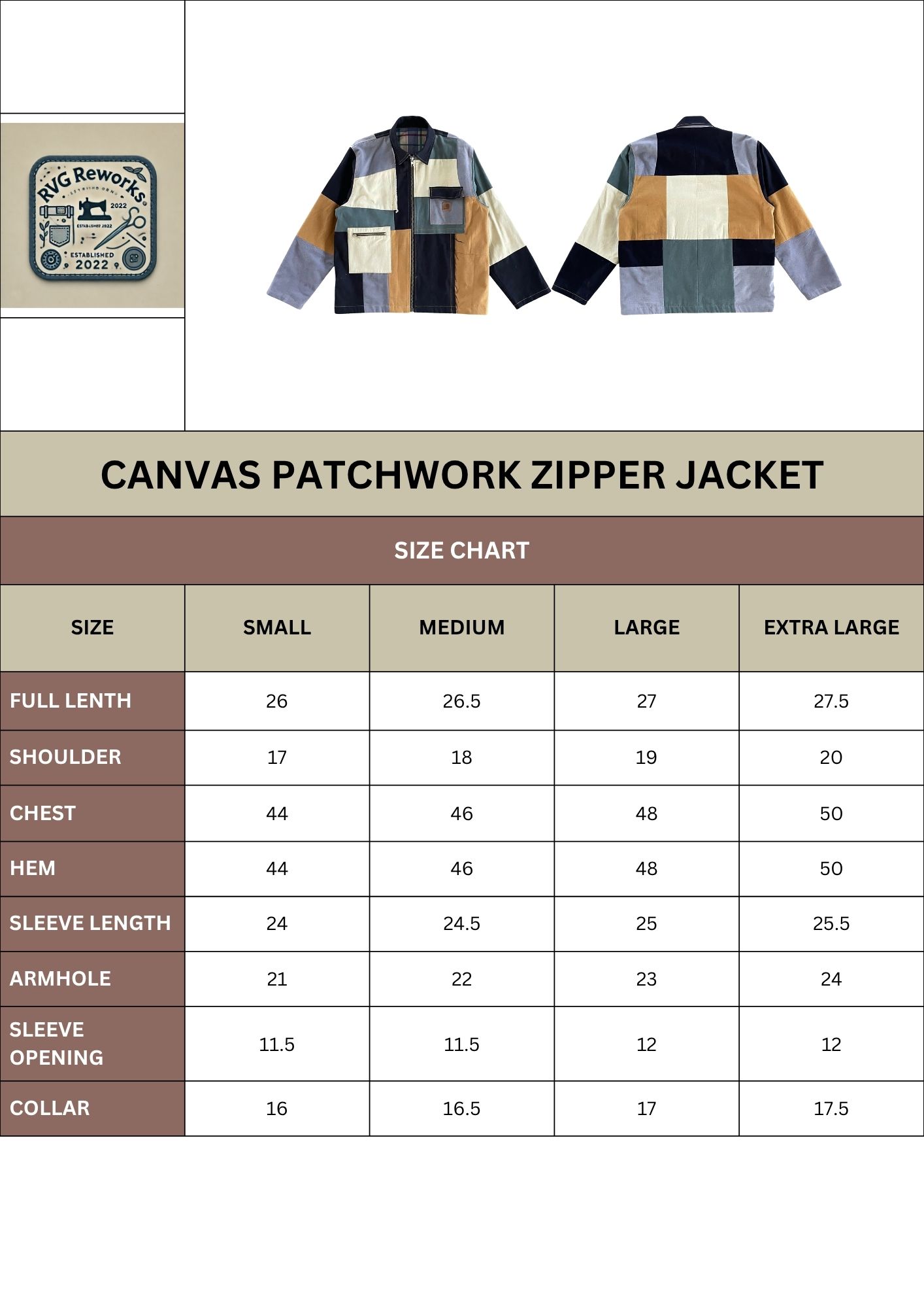 Upcycled Panelled Canvas Workwear Jacket