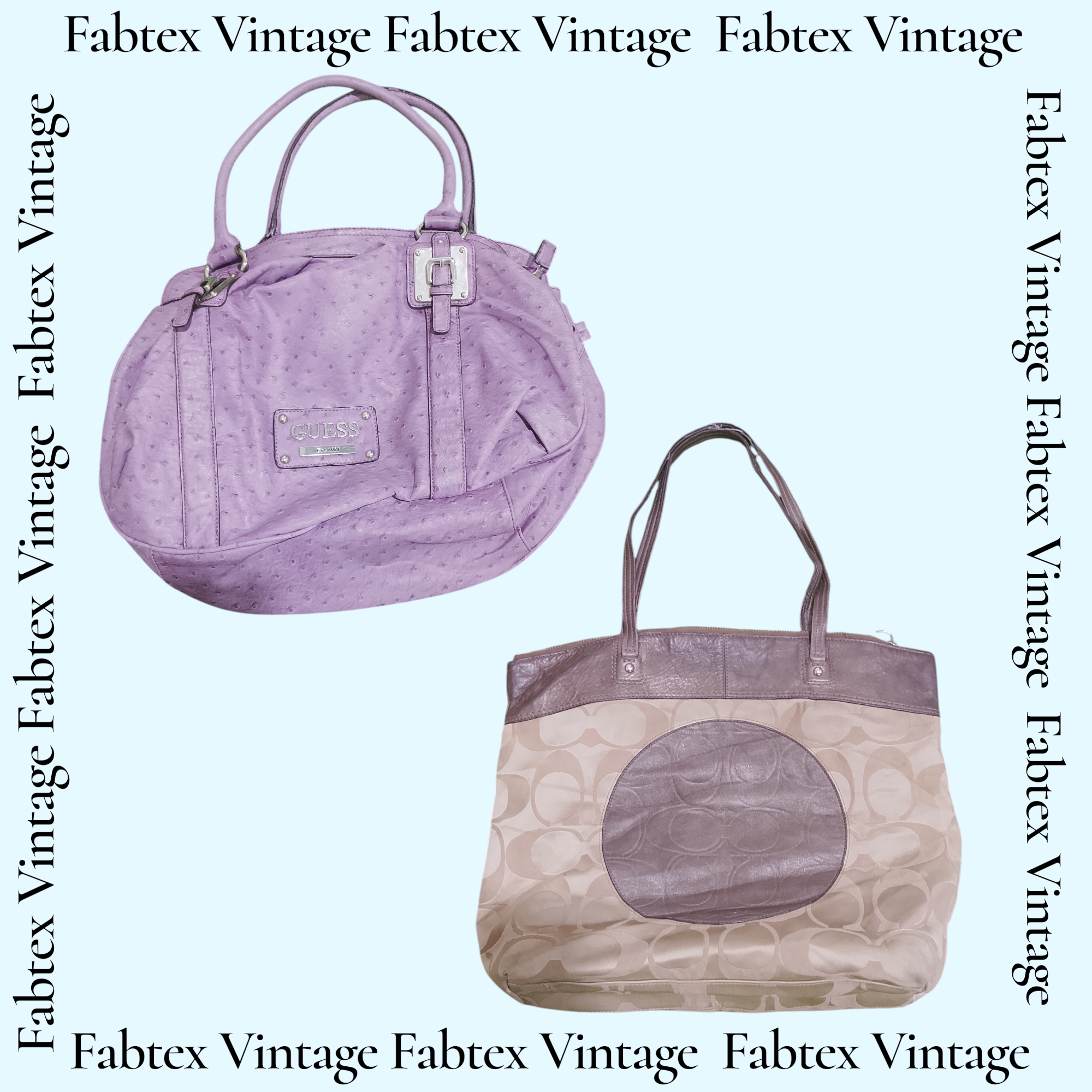 (FV-745) Branded Bags ( Coach , Gucci , Ralph Lauren , Louis Vuitton , Guess)