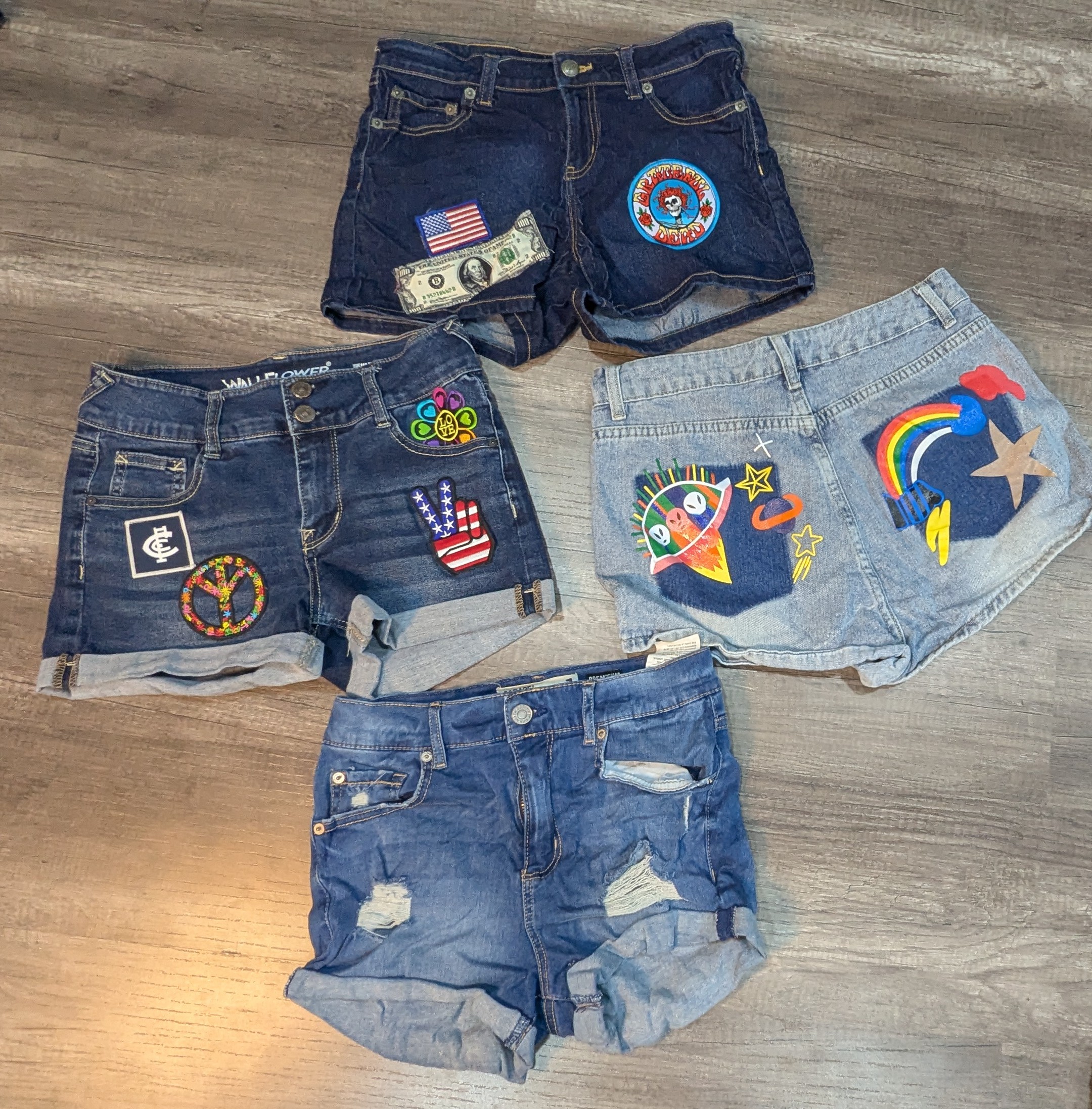 1388 - Urban Royal Y2K Style Denim Sexy Shorts