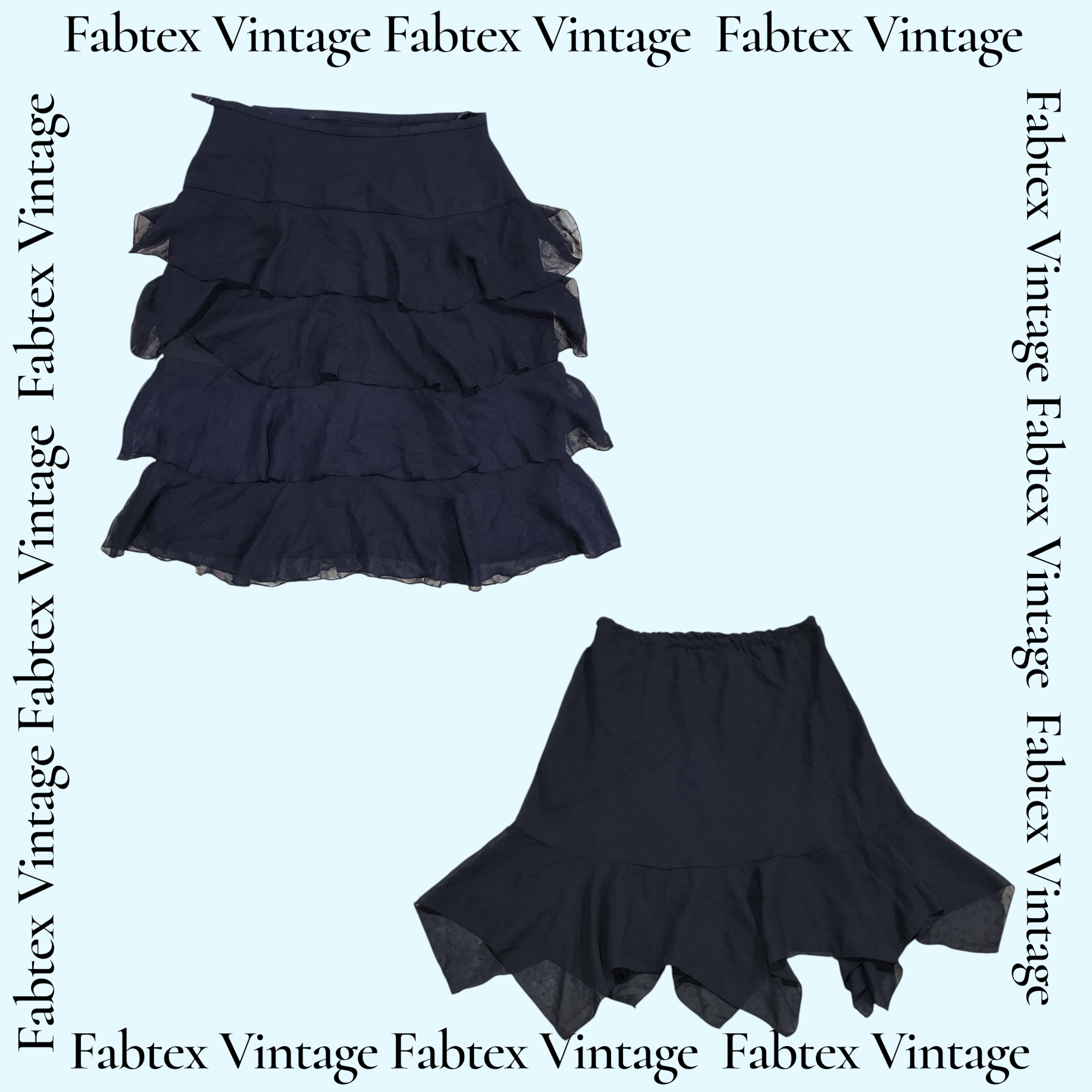 (FV-737) Y2K Black Aesthetic Fairy Summer Skirts
