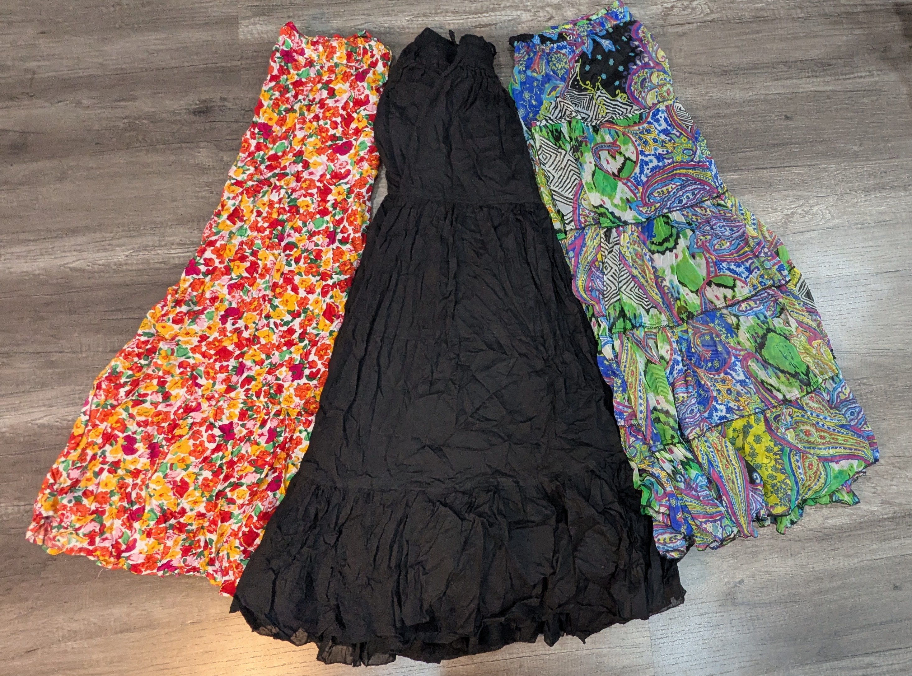 1389 - Bella Bloom Printed, Cotton & Poly Skirts (Y2K Style)