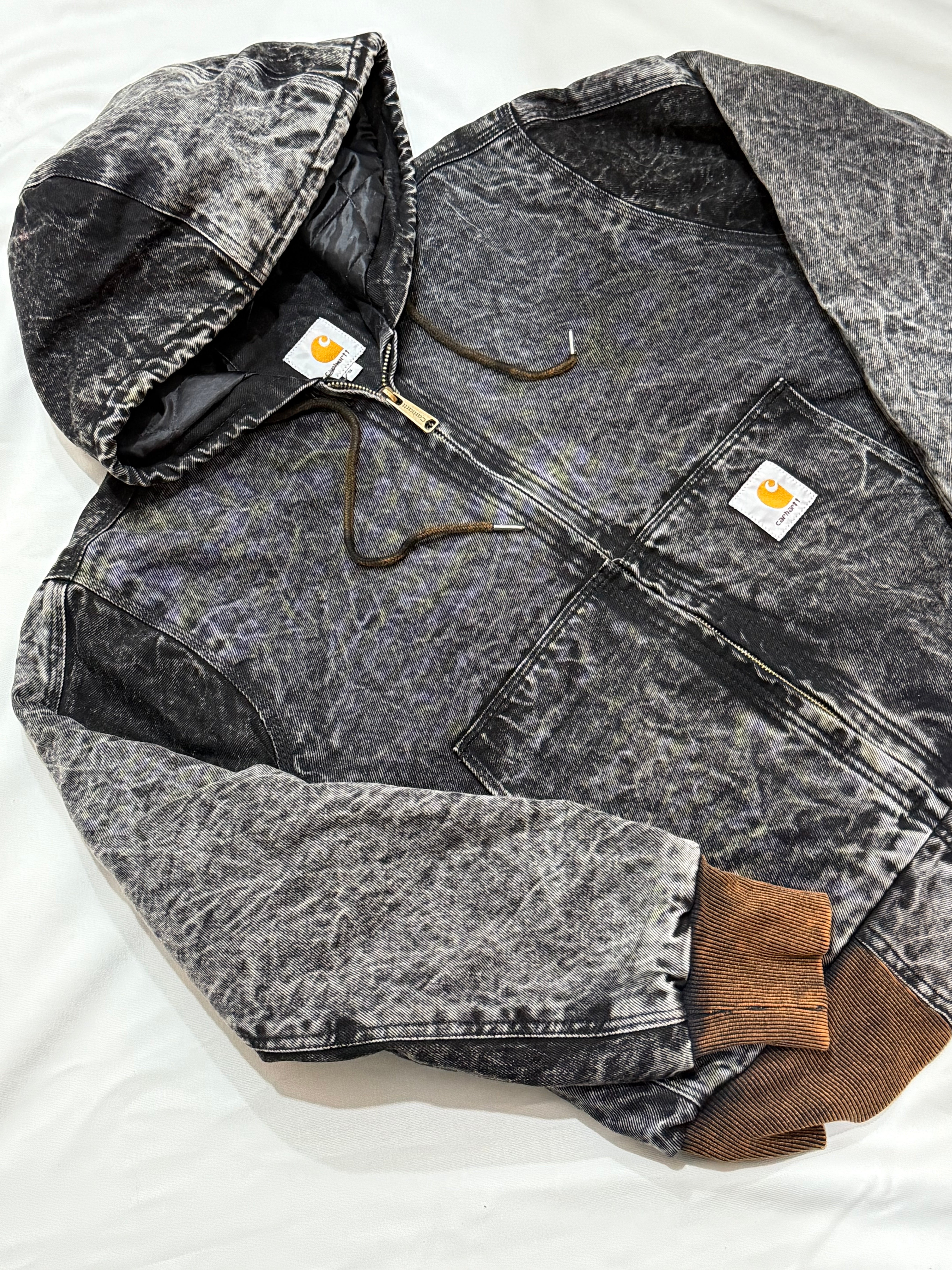 Carhartt Rework Style Denim Hooded Jackets
