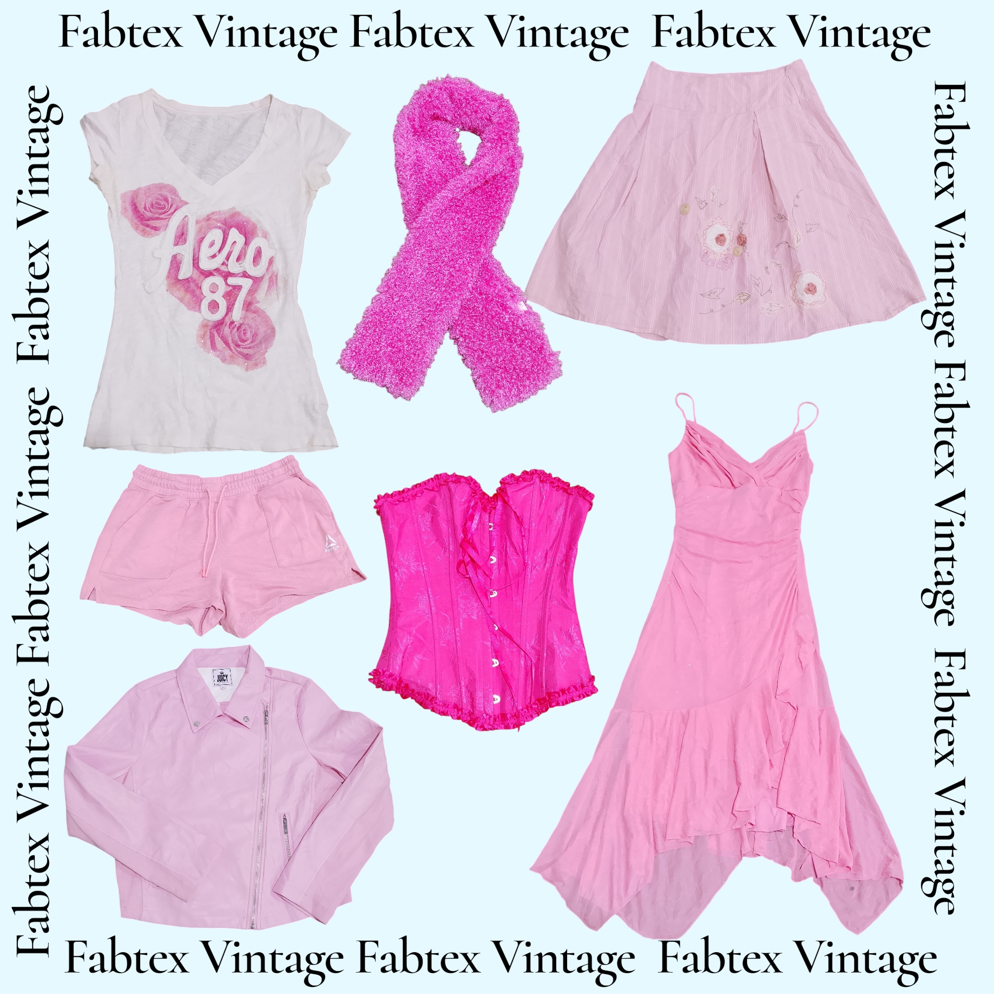 (FV-713) Soft Pastel Floral Mix Bundle | Pink & Cream Aesthetic Picks”