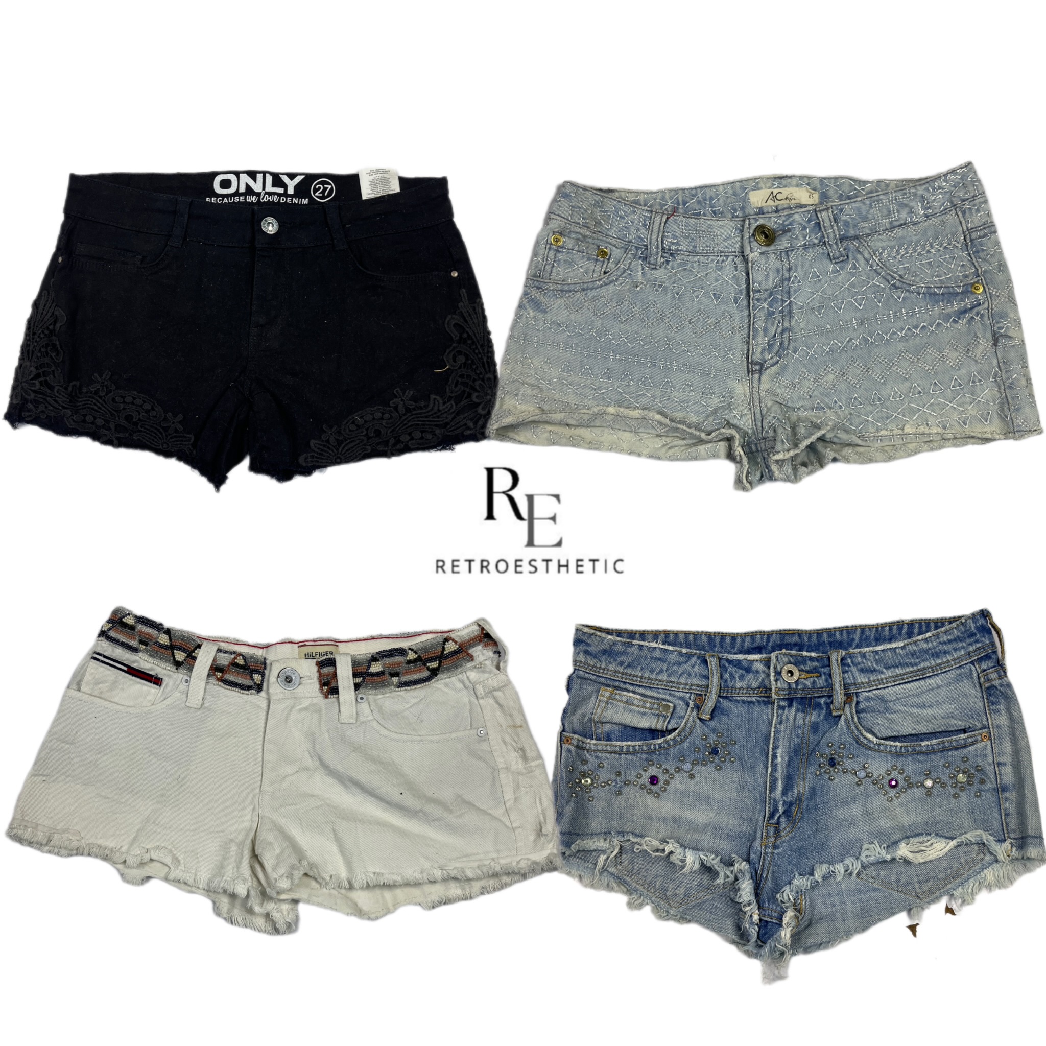 Y2K Britney Era Girl Sexy Micro Mini Shorts RE-2627