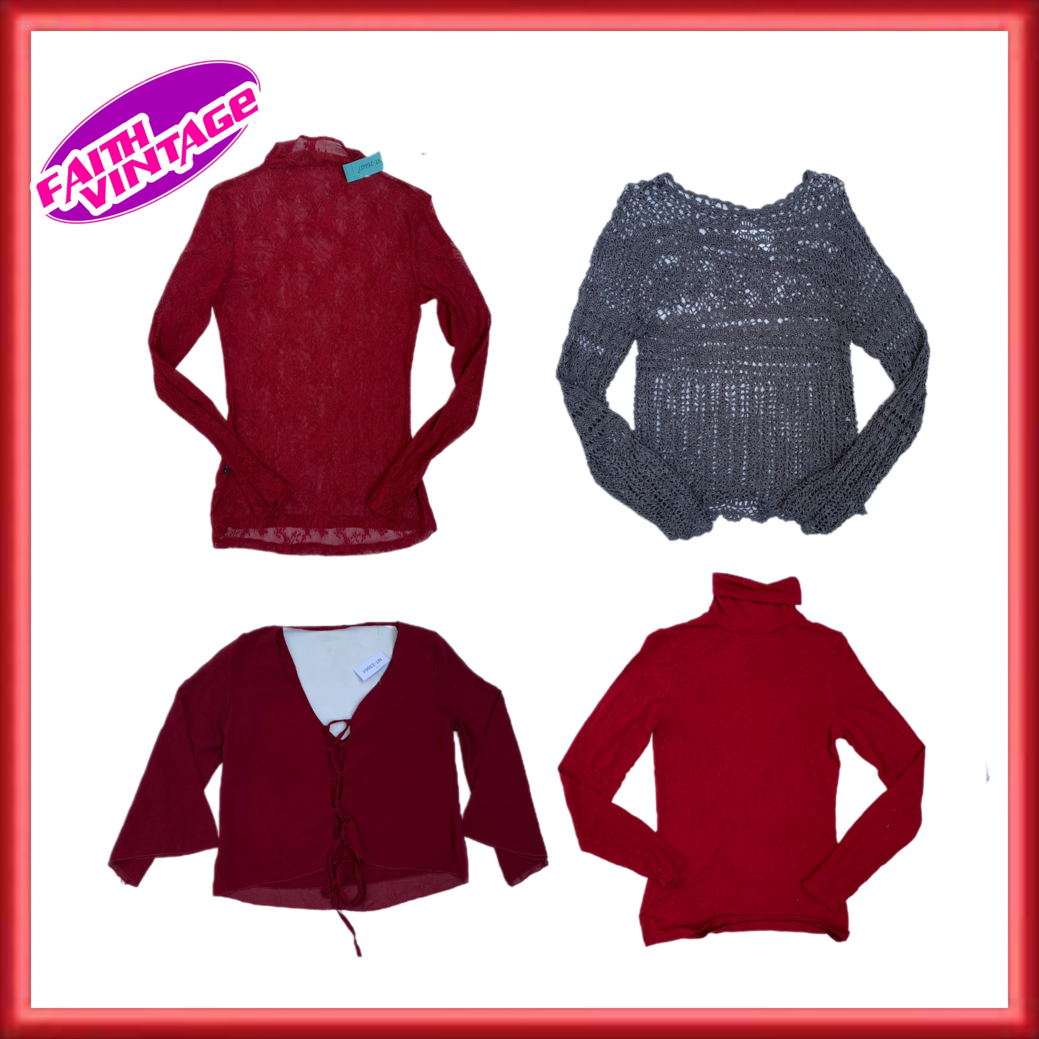 Grey Berry Chic Tops Saia e Vestidos Mix (FV-198)