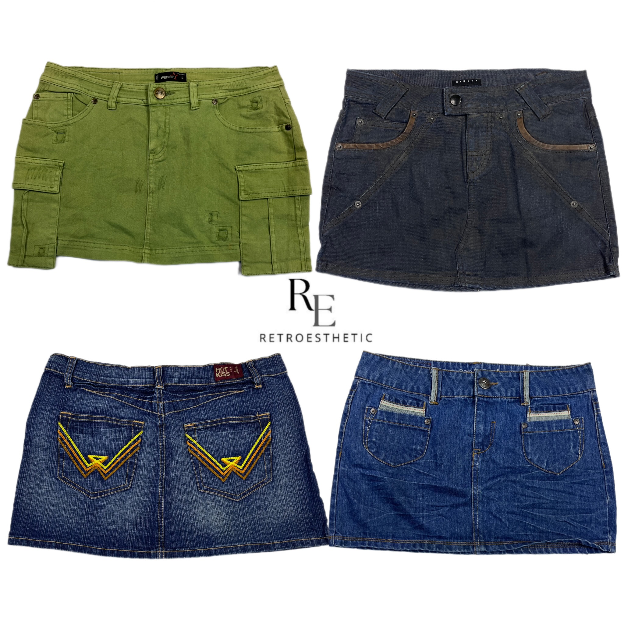 Y2K Edgy Girl Sexy Mini Skirts RE-2633