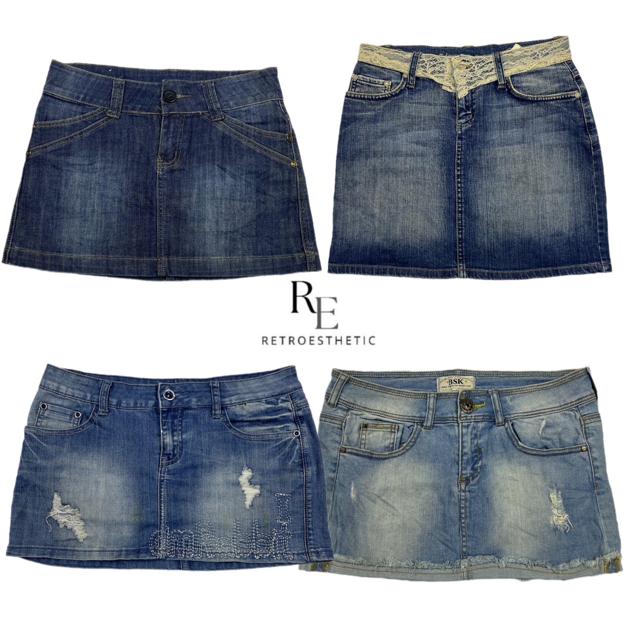 Y2K Britney Era Girl Denim Mini Sirts RE-2637