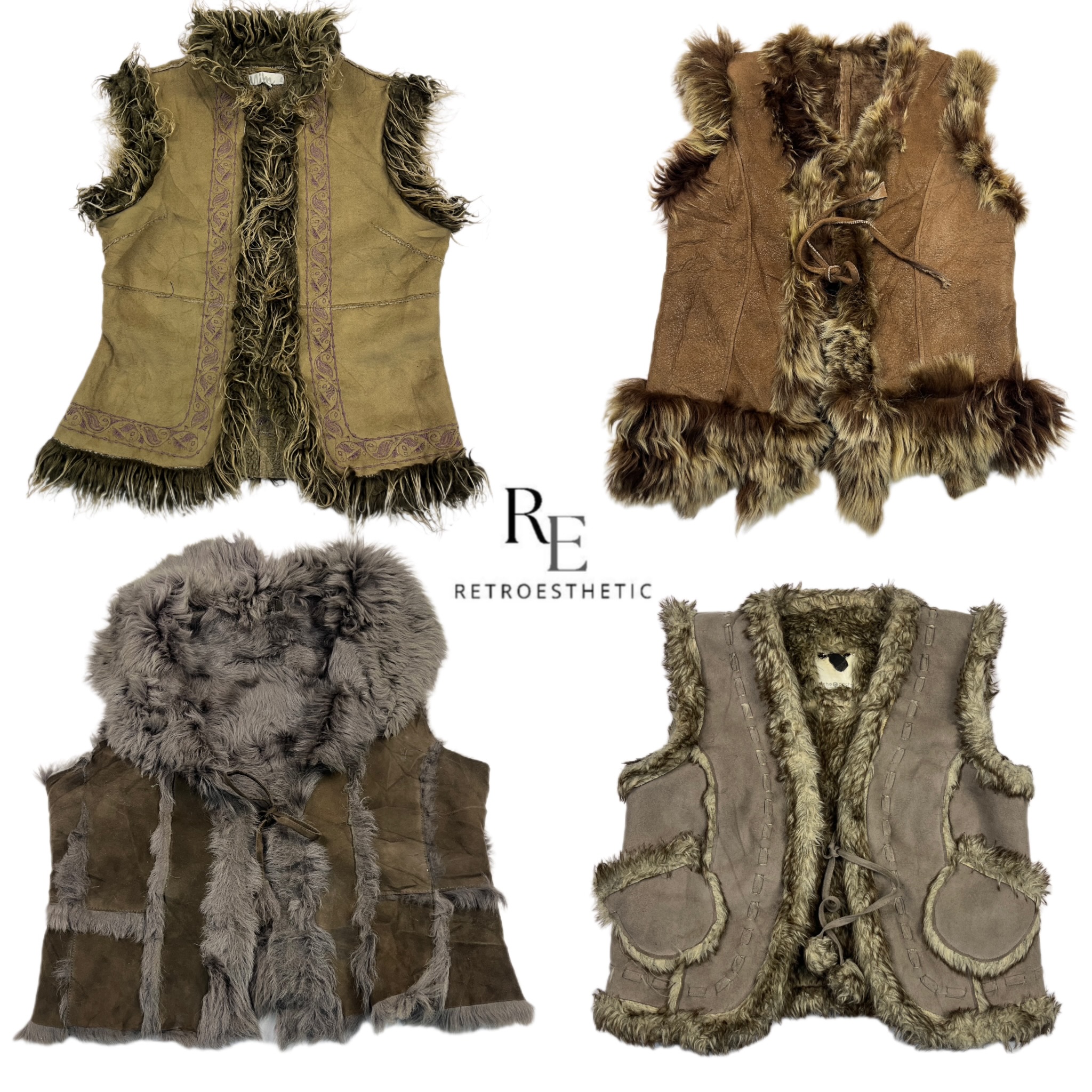 Y2K Unique Afghan Waistcoat RE-2638