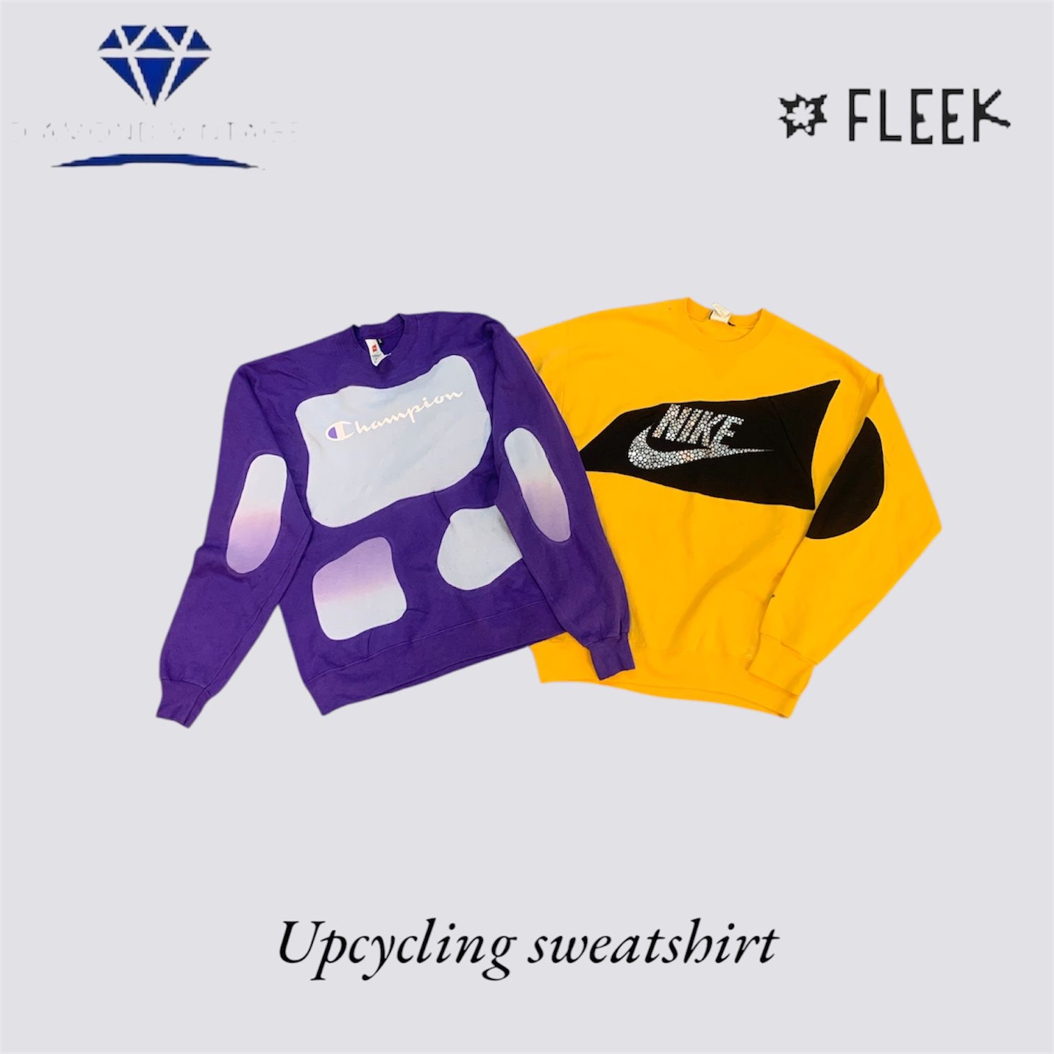 Upcycled Mix Branded Sweatshirt