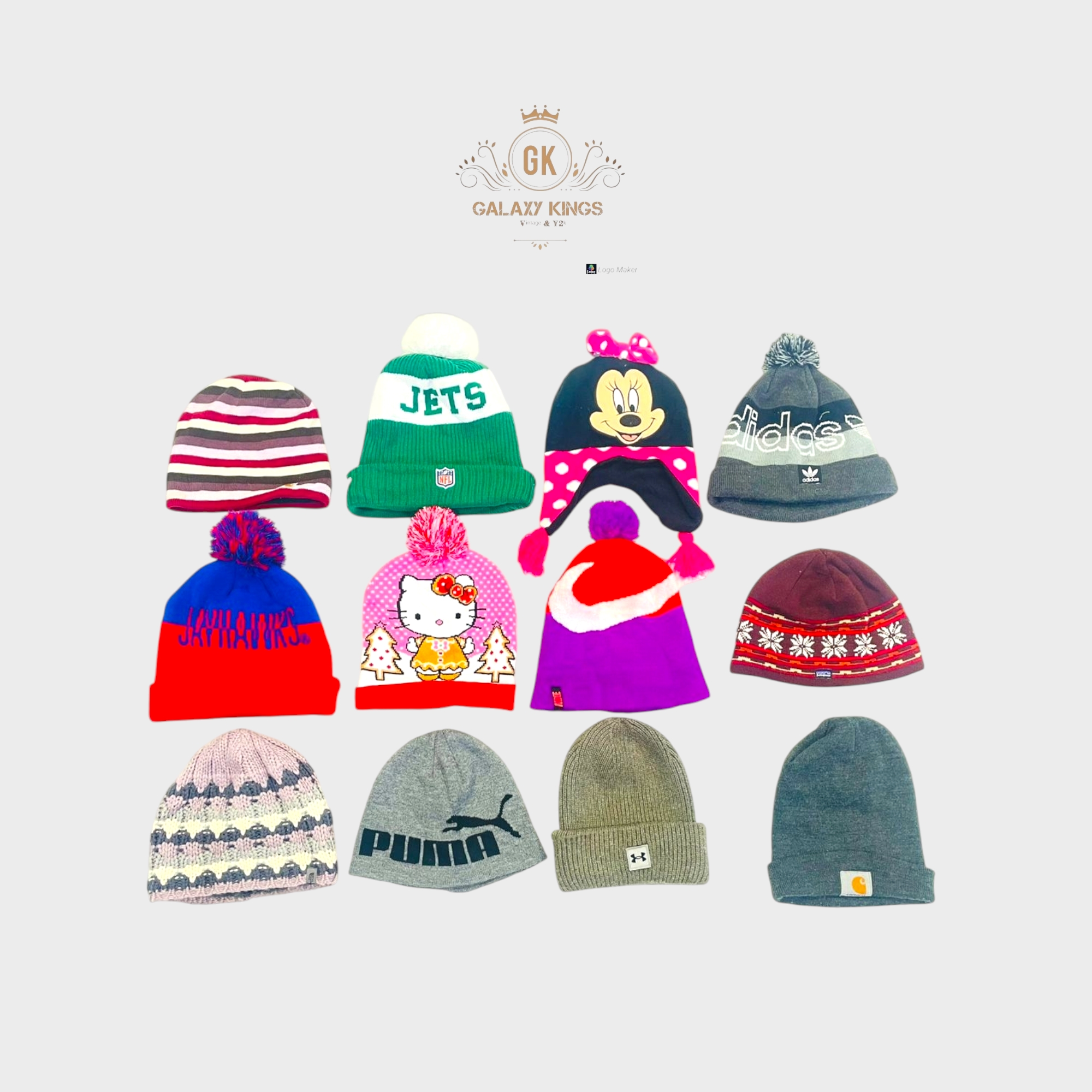 Mixed Branded Wool Caps