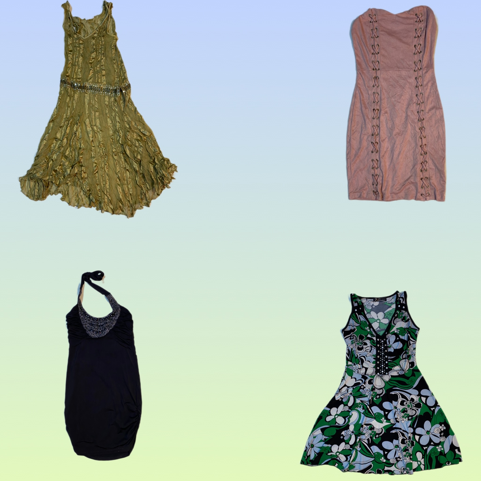 Y2K Maxi Dresses (TS-1797)