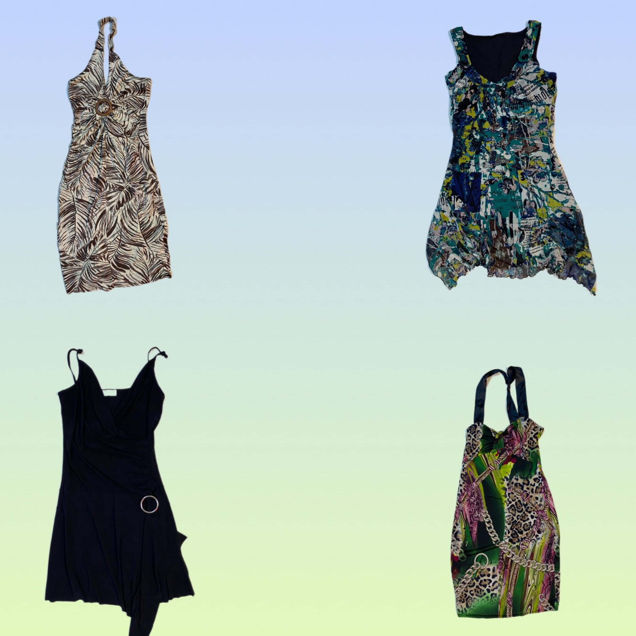 Y2K Grunge Maxi Dresses (TS-1799)