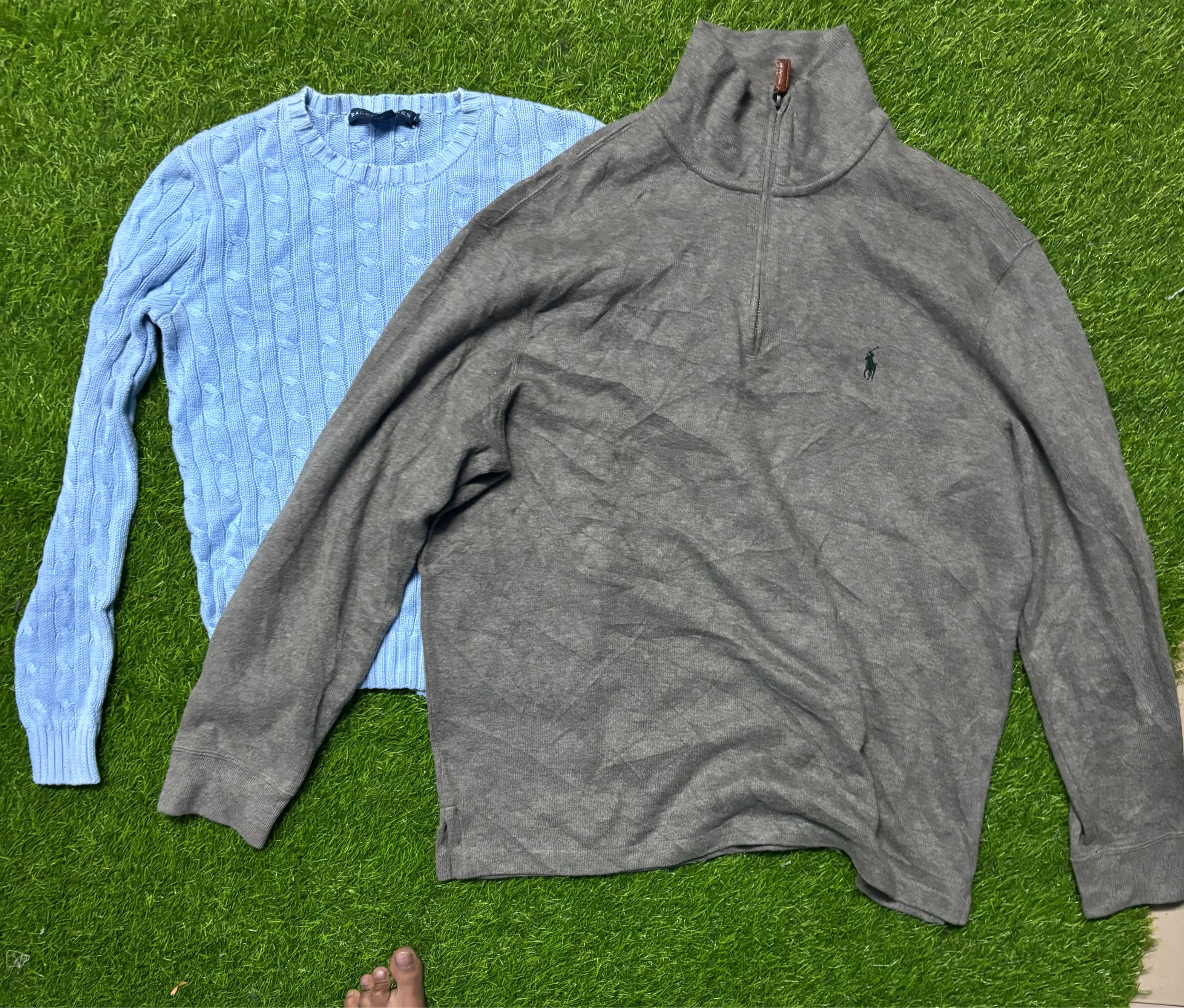 Polo Ralph Lauren cableknit e zíper quarter