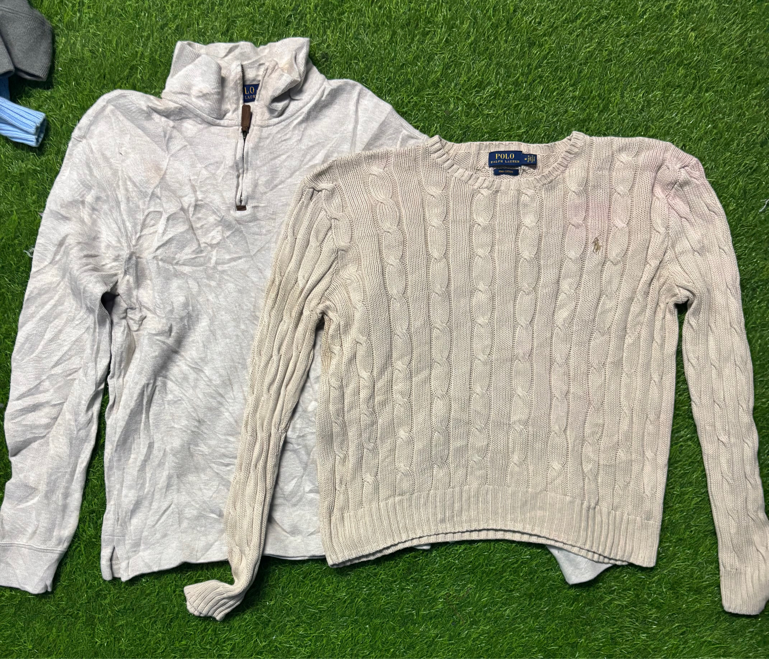 Polo Ralph Lauren cable e zíperes de um quarto