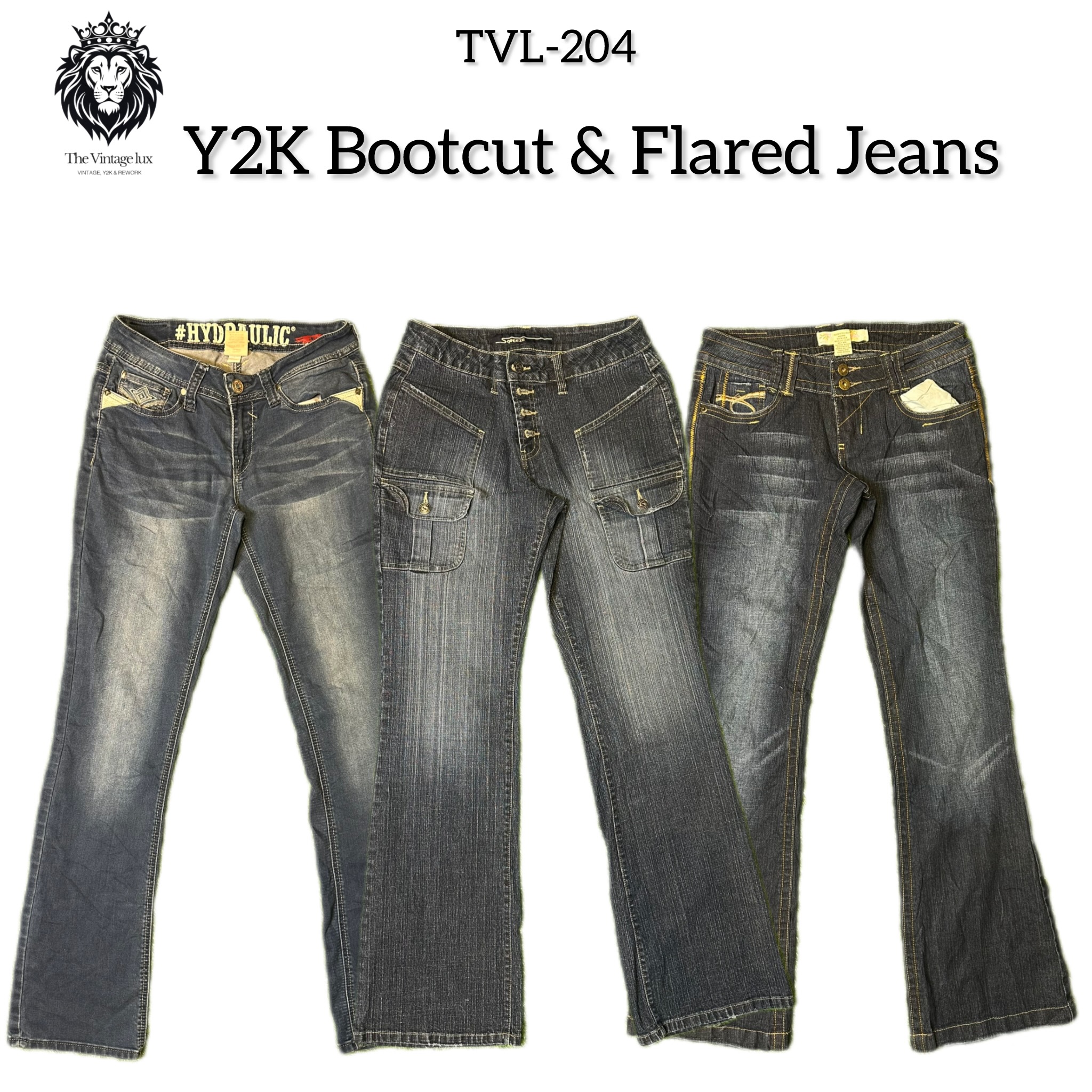 Y2K Bootcut & Flared Jeans (TVL-204)