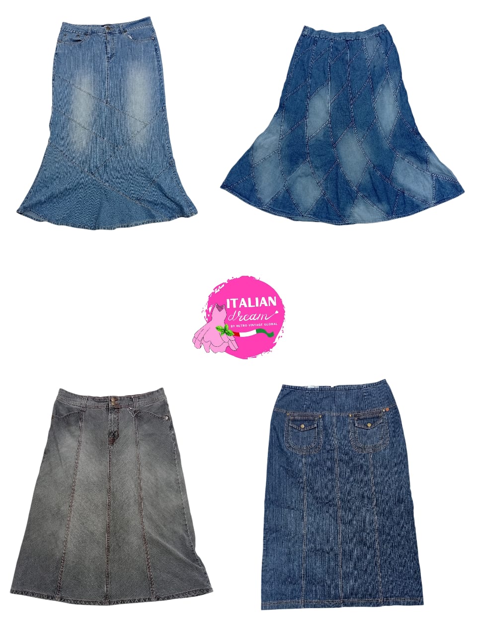 Jupe en denim tendance Y2K