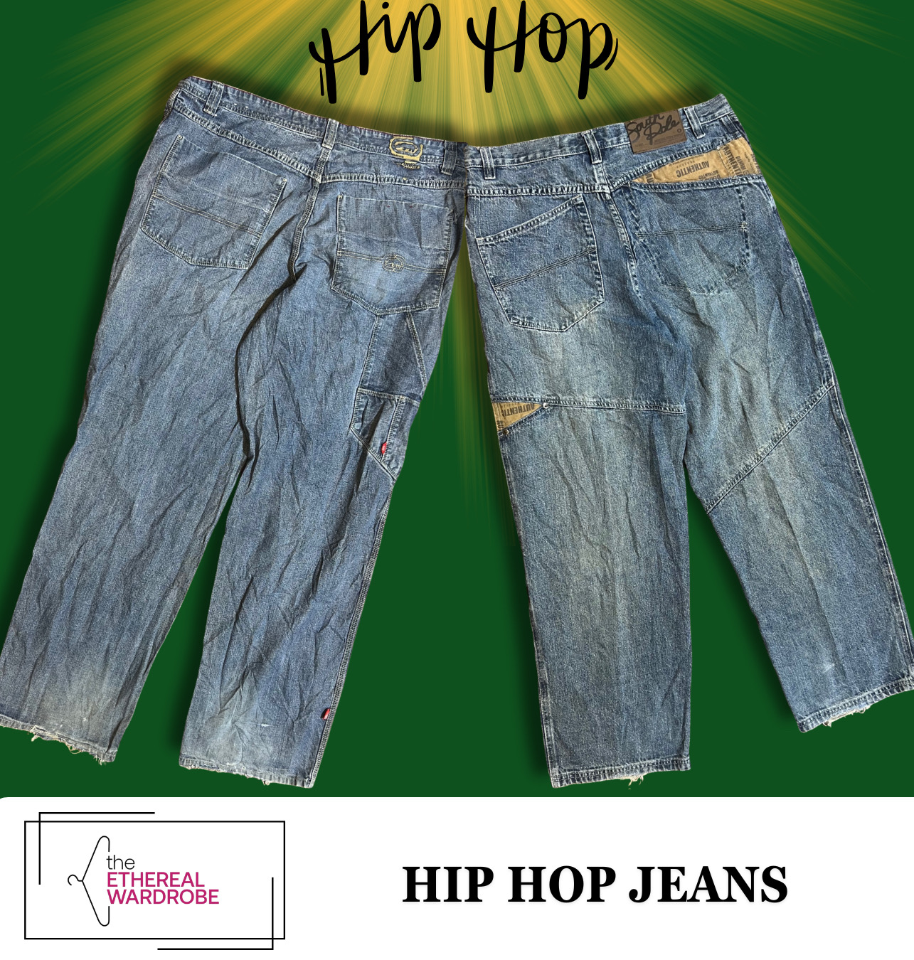 Jeans Hip Hop Premium incluant Southpole, Ecko Unltd et d'autres marques