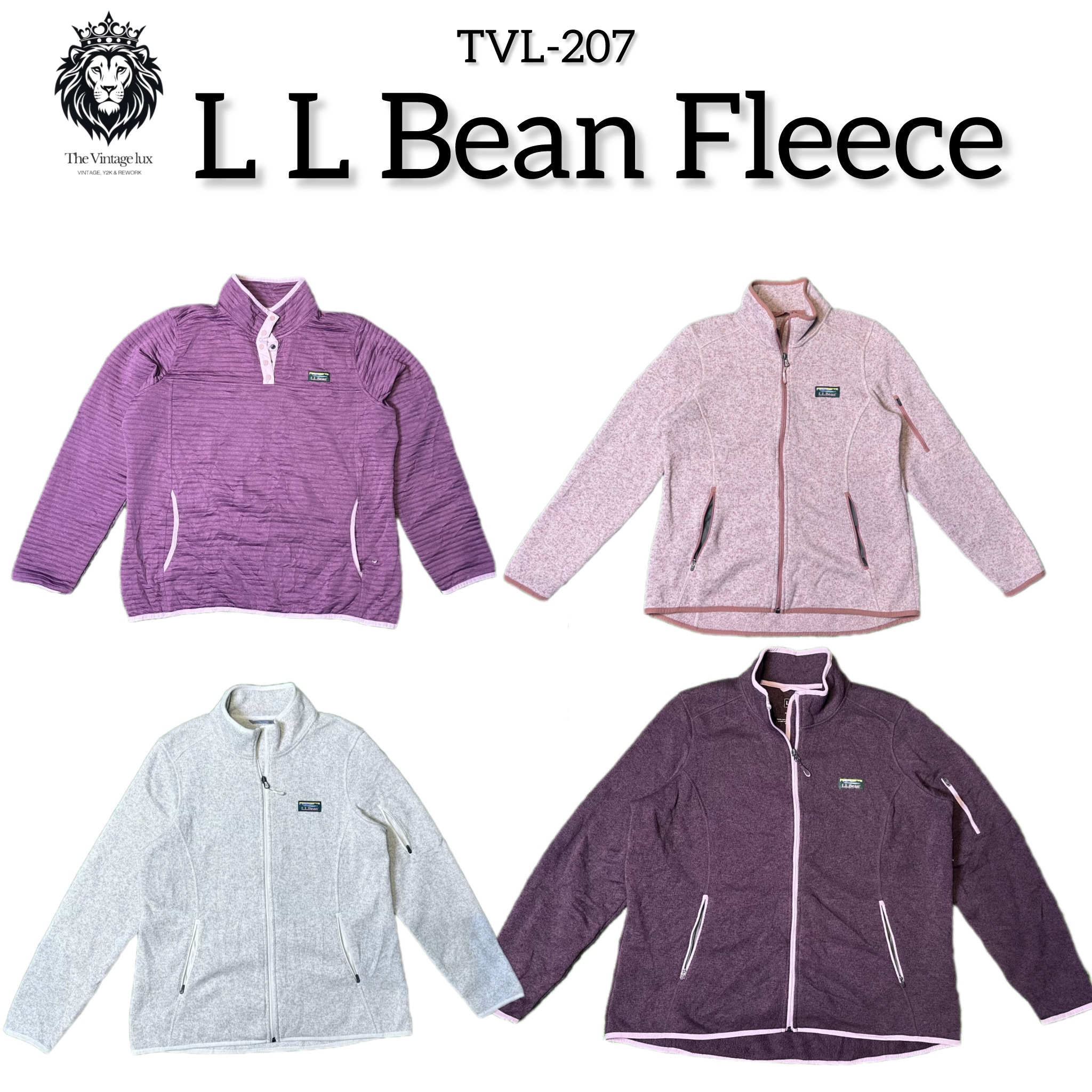 Branded LL Bean Fleece Jackets (TVL-207)