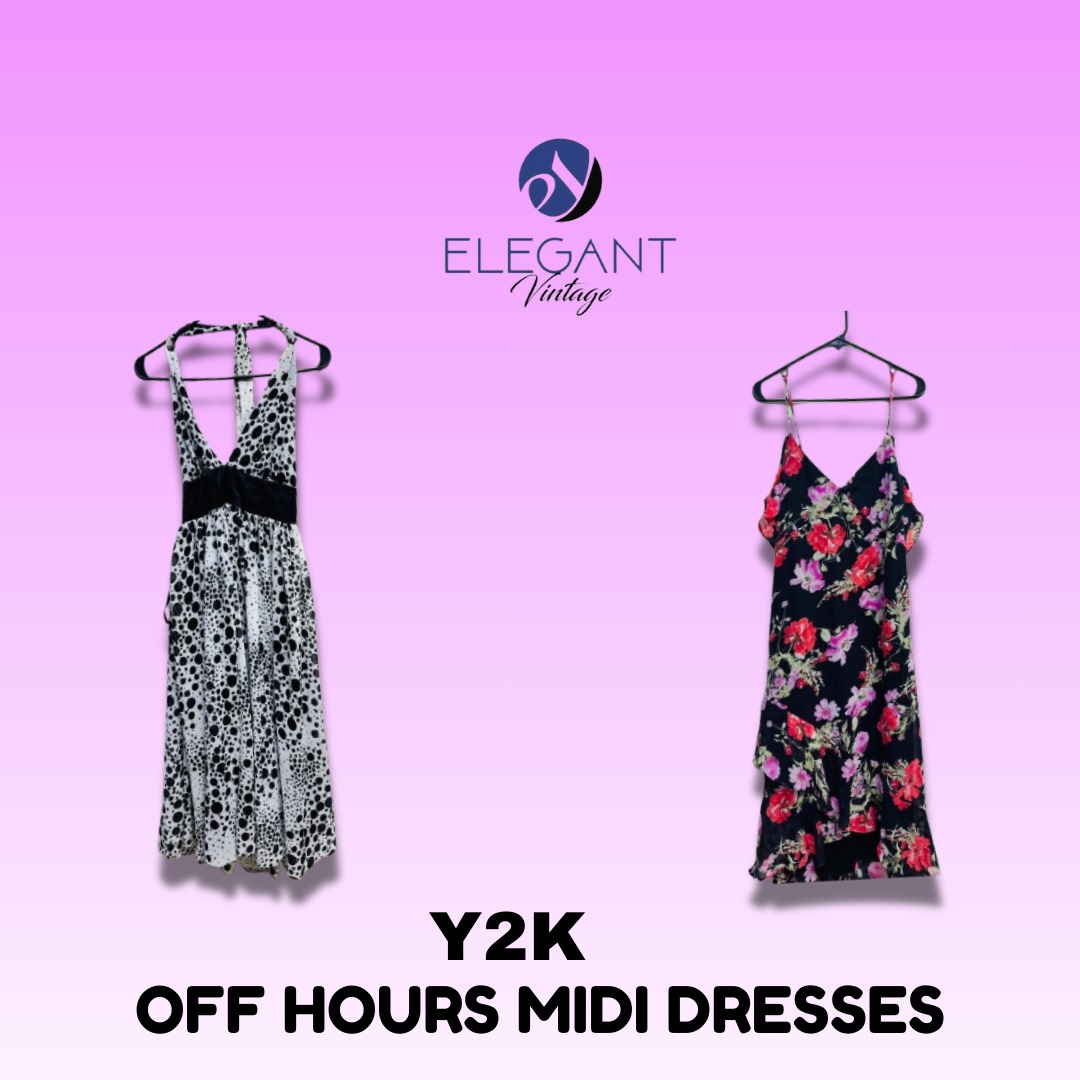 Y2K Off Hours Midi Dresses - EV1568