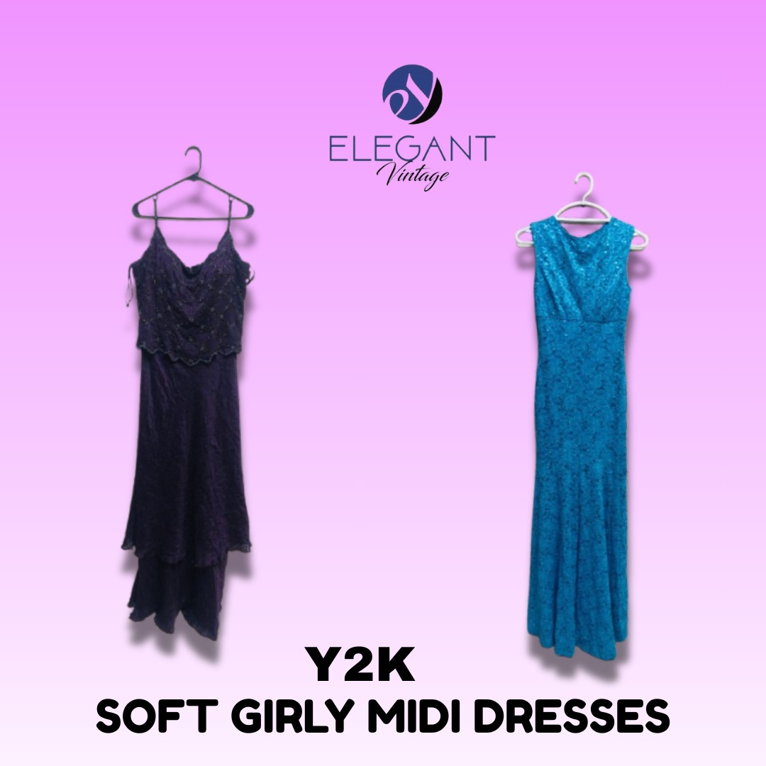 Vestidos Midi Soft Girly Y2K - EV1571