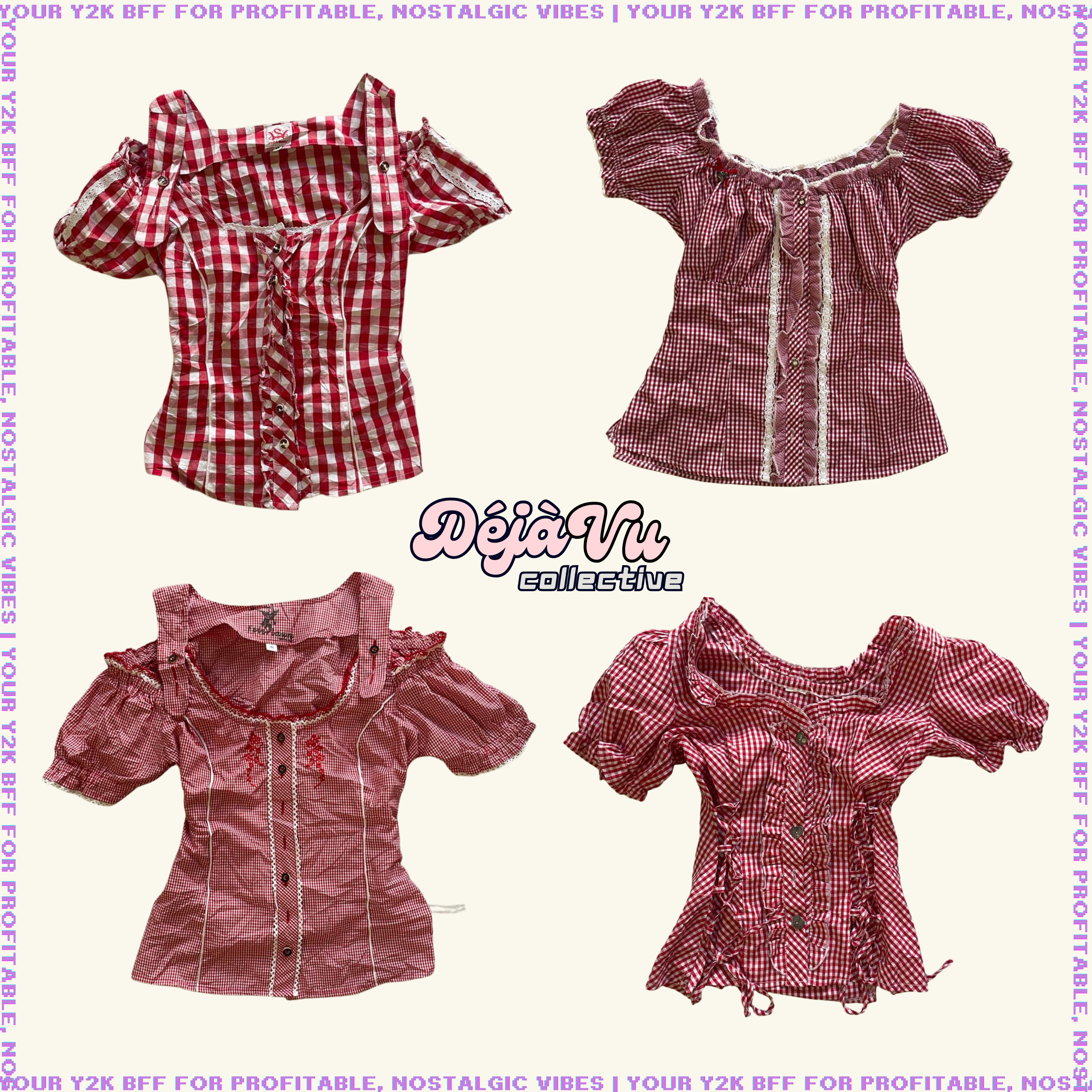 Y2K Milkmaid Tops (DVC#123)