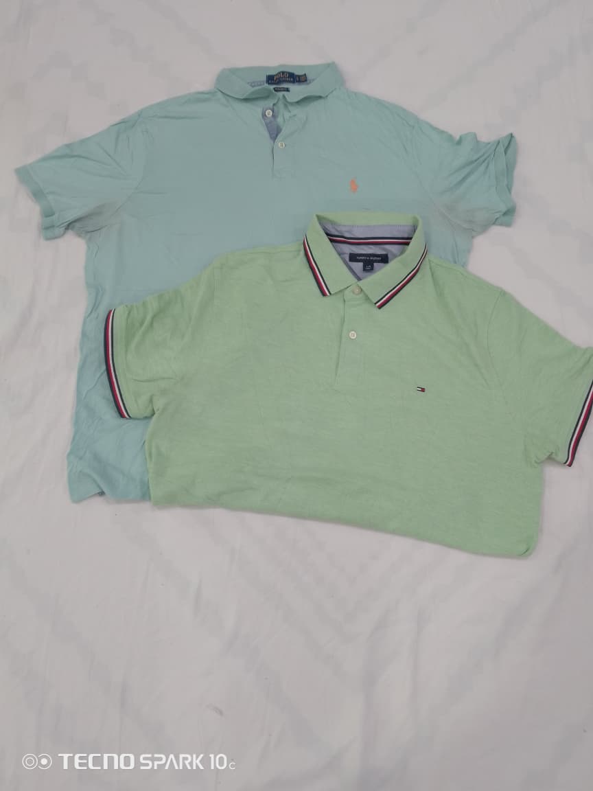 ZV1066 Polo Ralph Lauren & Tommy Hilfiger Mixed Collar T-Shirts