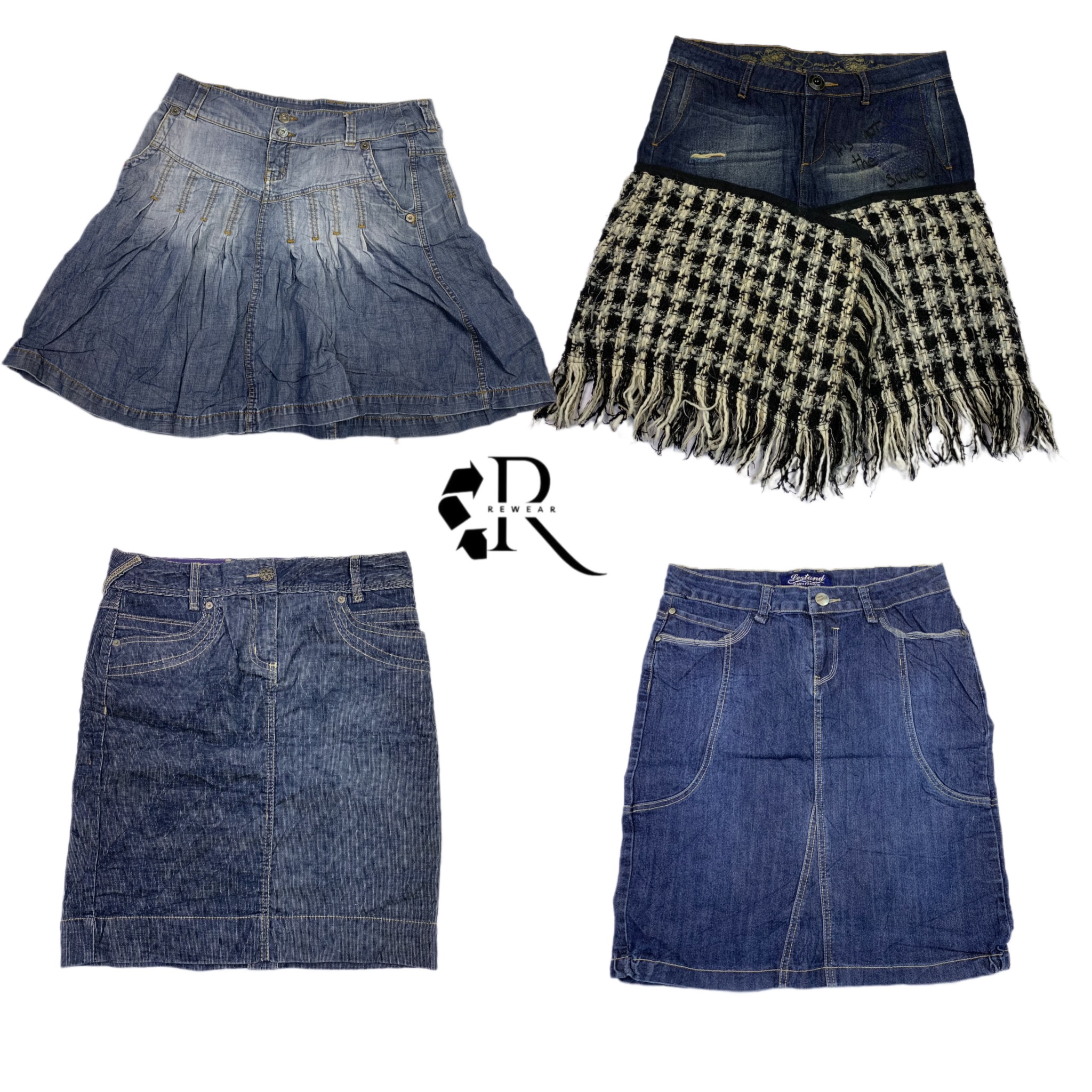 Y2K Britney Era Girl Denim Midi Skirts RW-1364