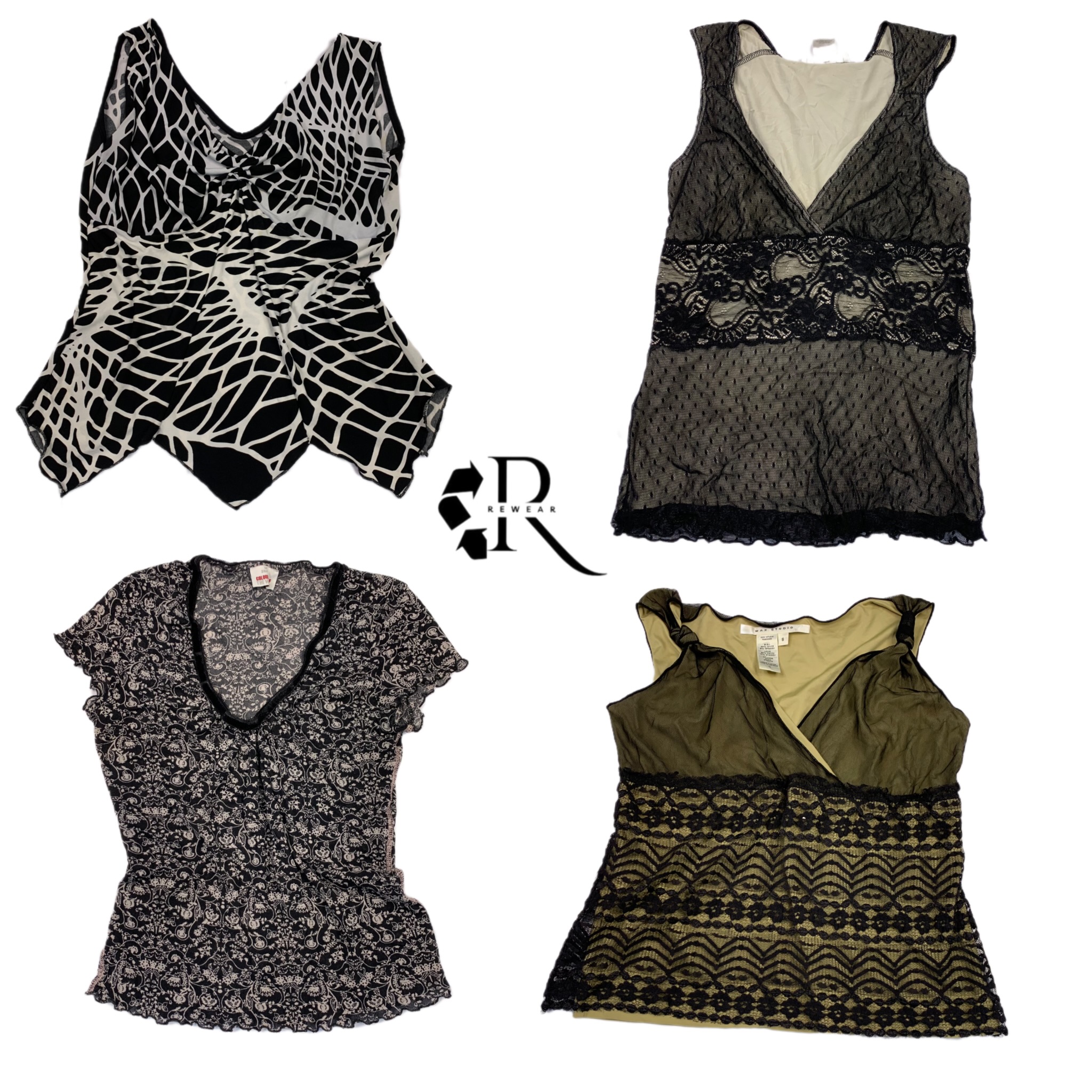 Y2K Earthy Tone Tops RW-1365