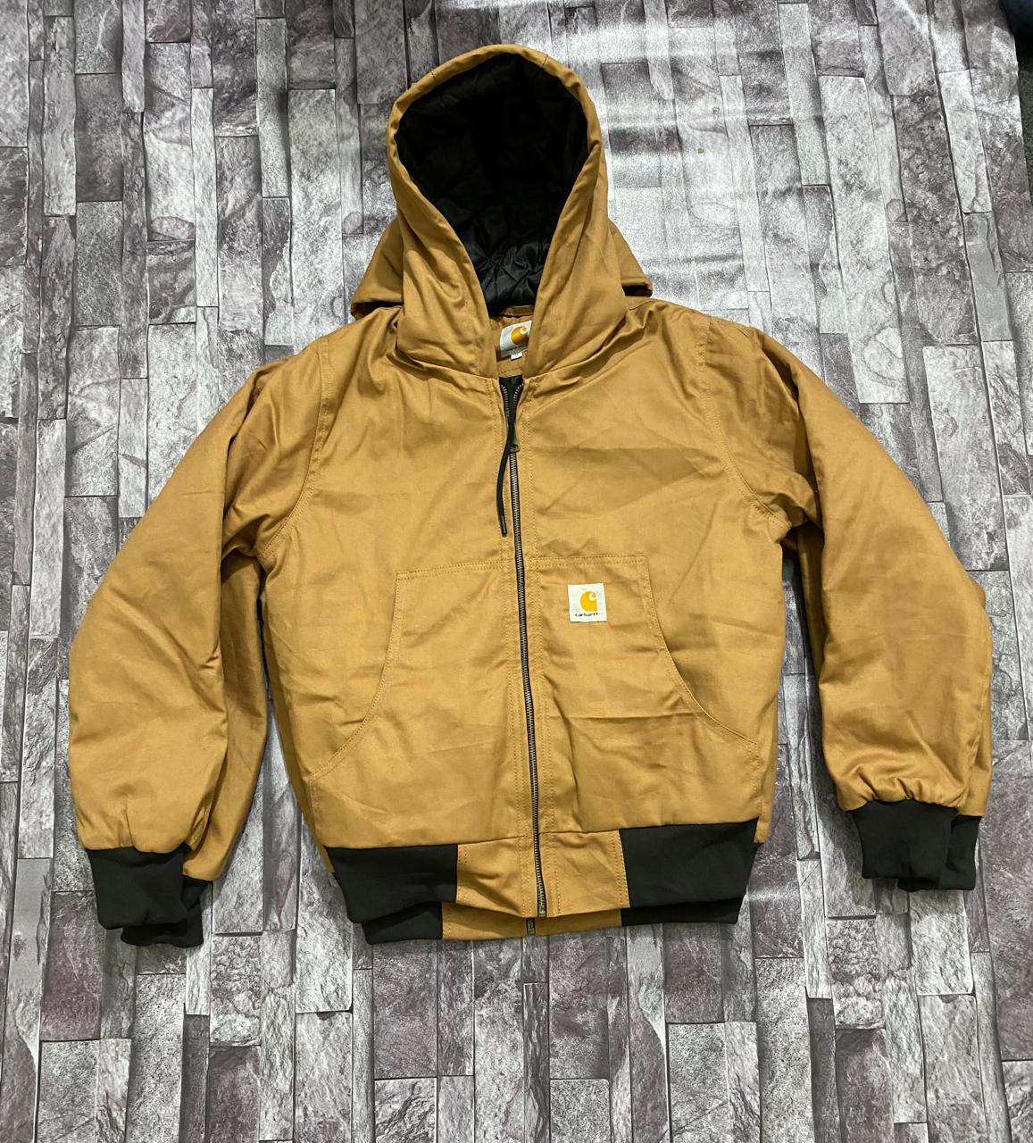Carhartt Active Rework style camel jackets