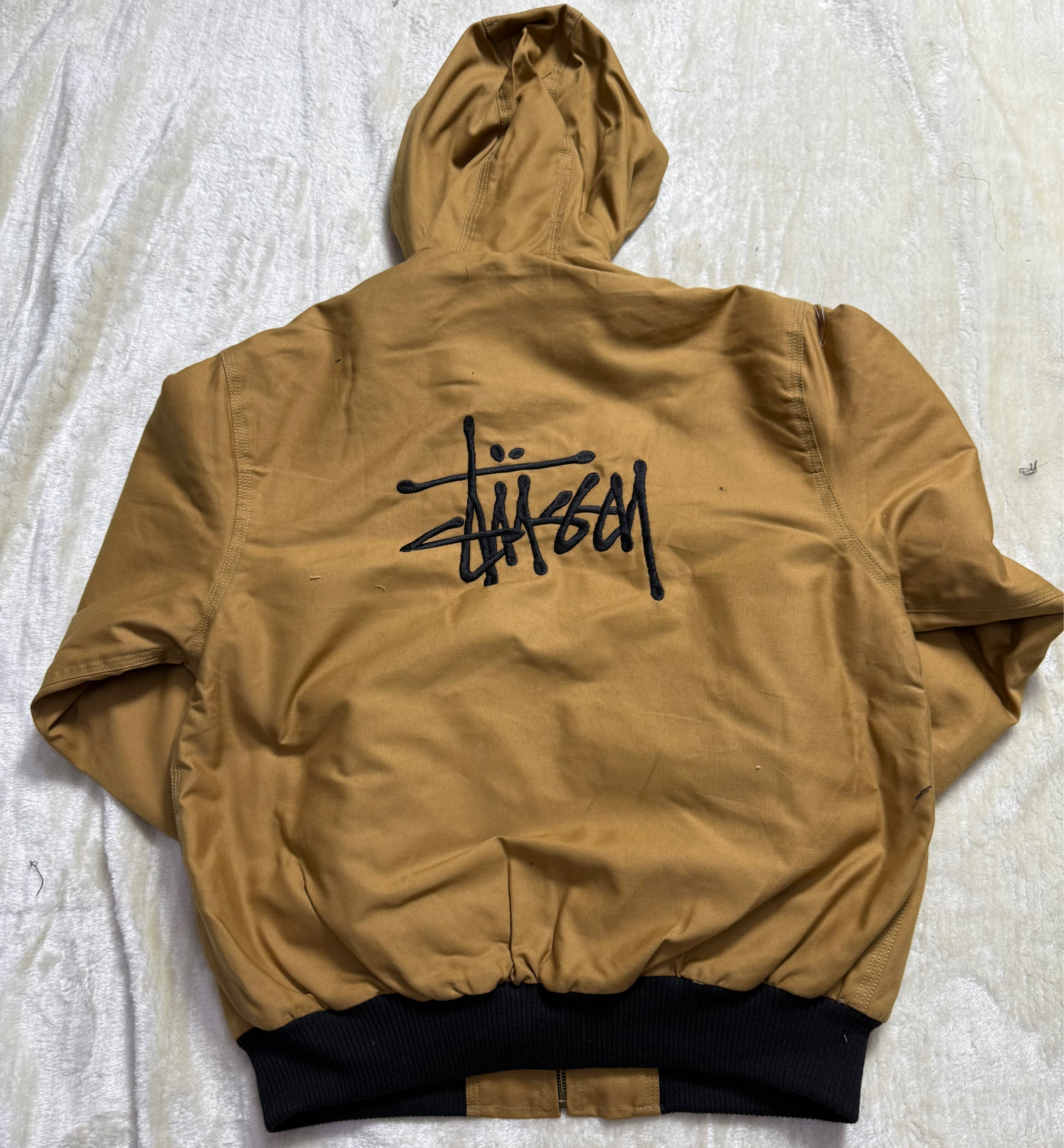 Stussy rework style embroidery hooded jackets