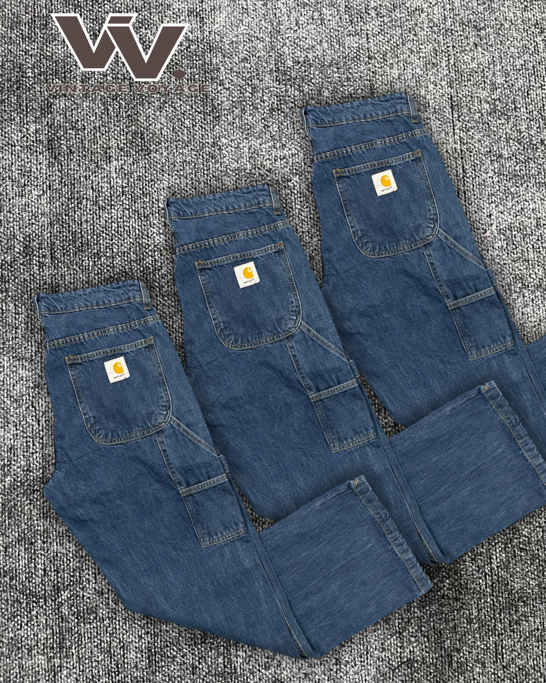 Carhartt reworked style dark blue colour pants 1312