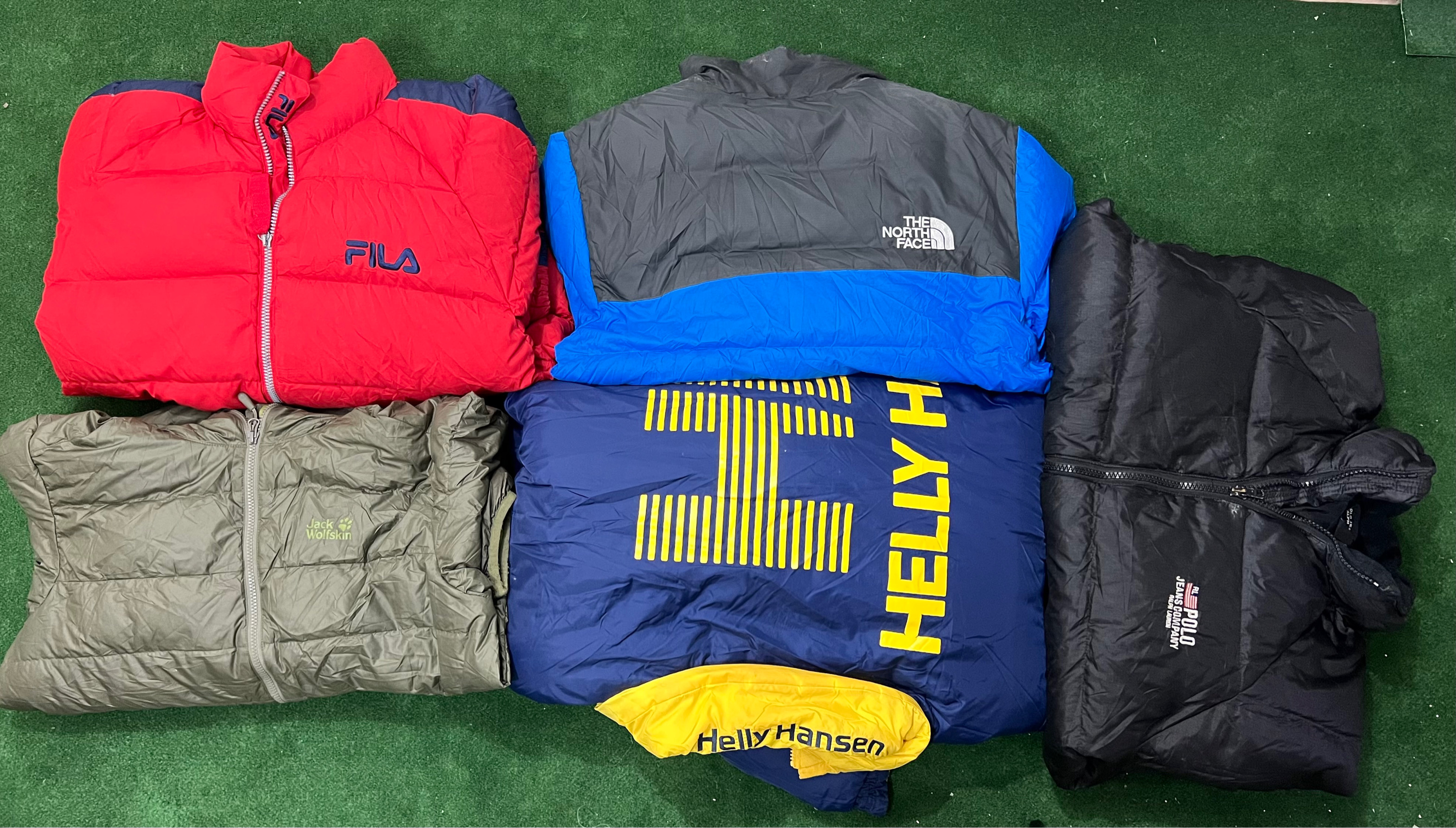 Mix brand puffer jacket