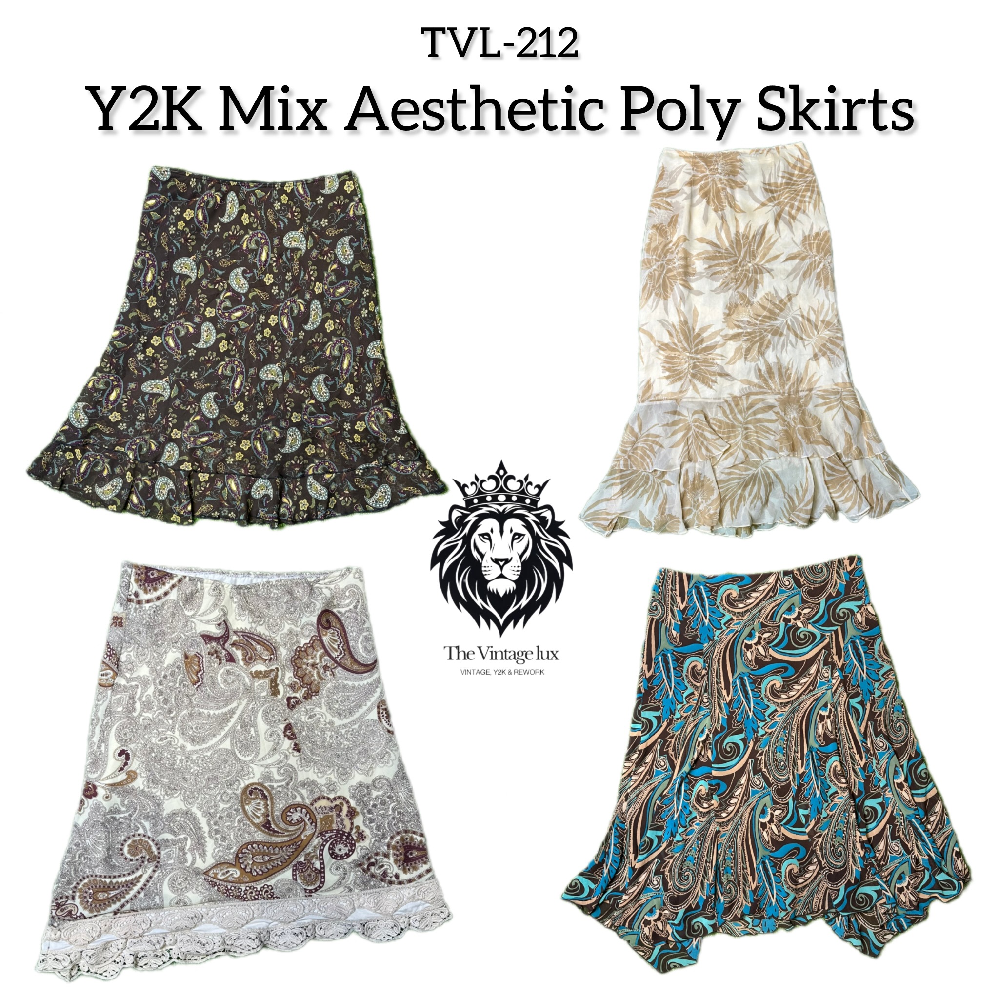 Y2K Mix Aesthetic Poly Skirts (TVL-212)