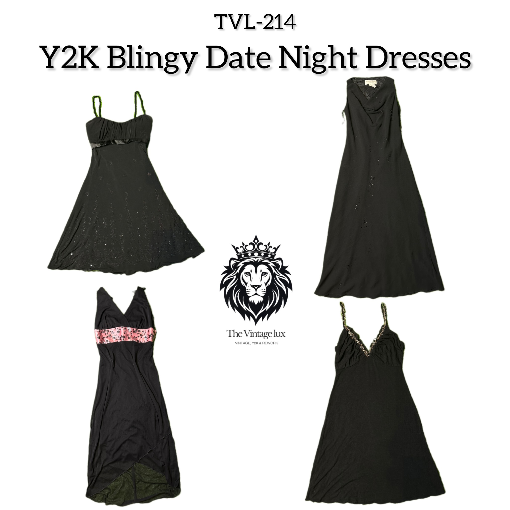 Y2K Blingy Date Night Dress (TVL-214)