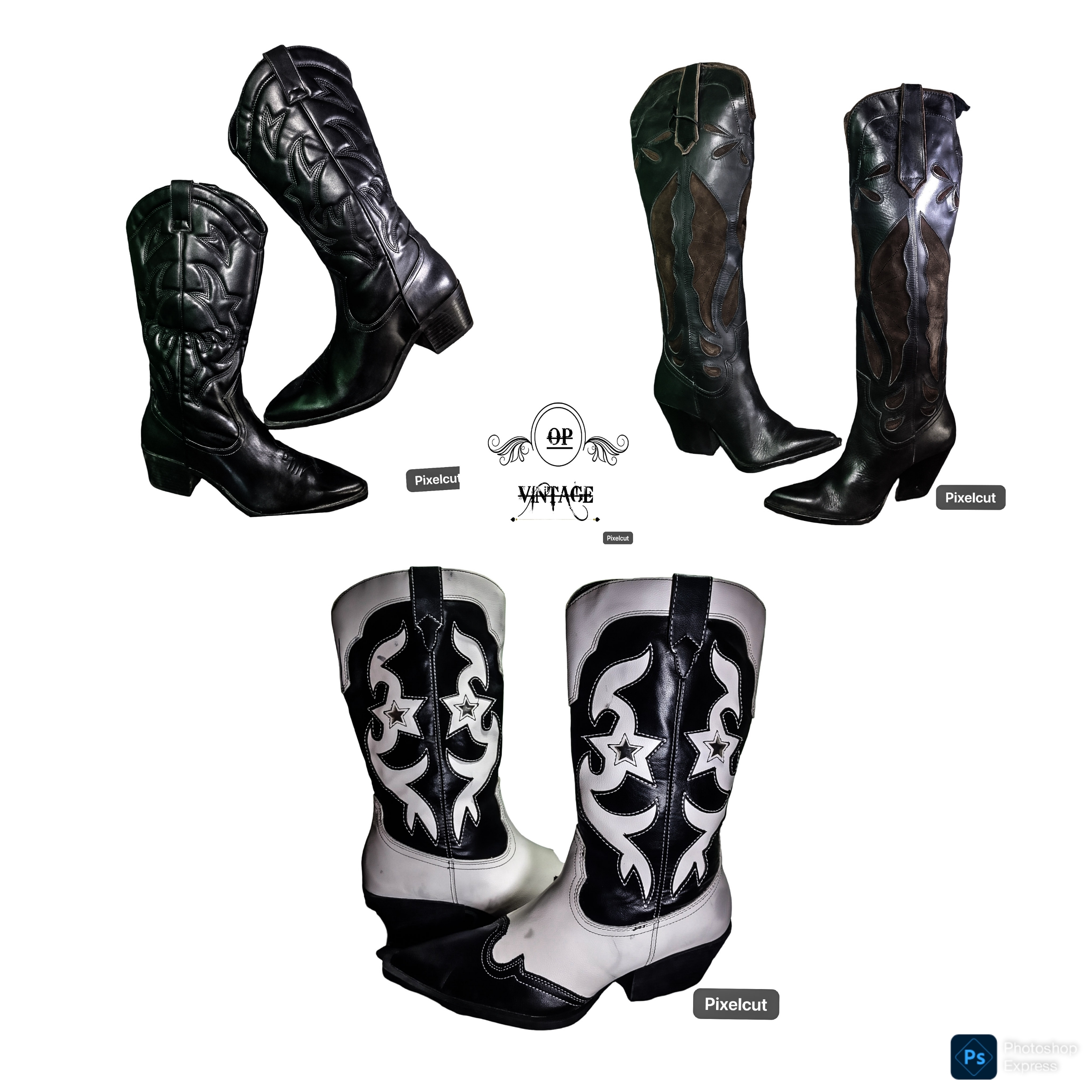 Op vintage 121 ブランドの女性用ロングブーツ