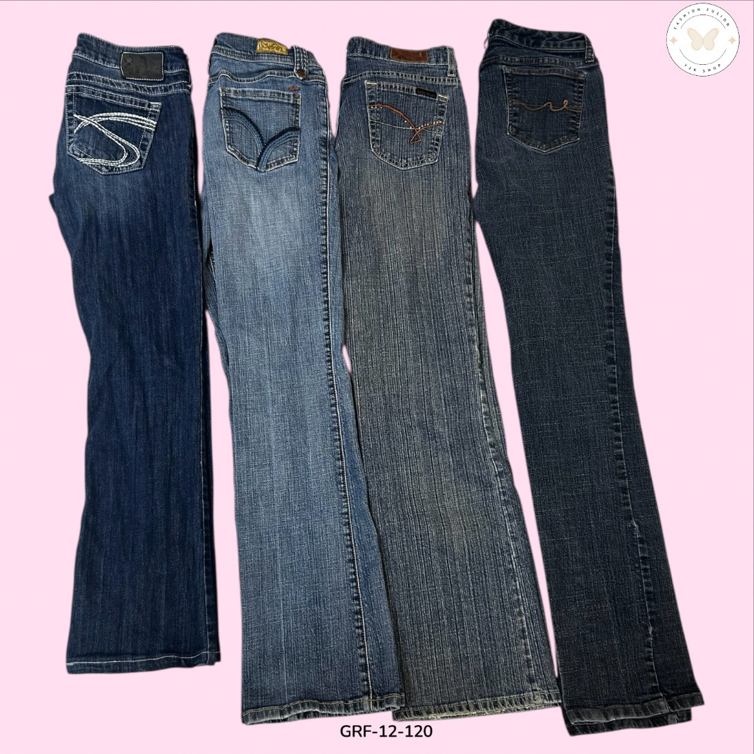 Modern Flared Denim – Clean Silhouette Style (GRF-12-120)