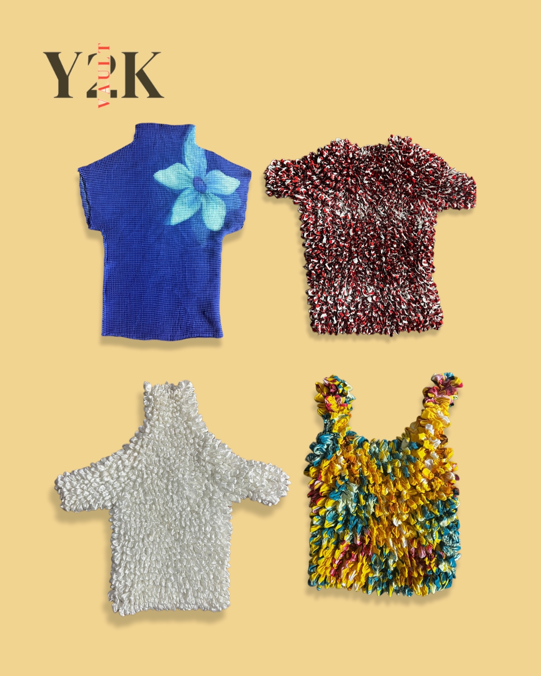 Y2K Popcorn Bubble Tops (Yv-520)