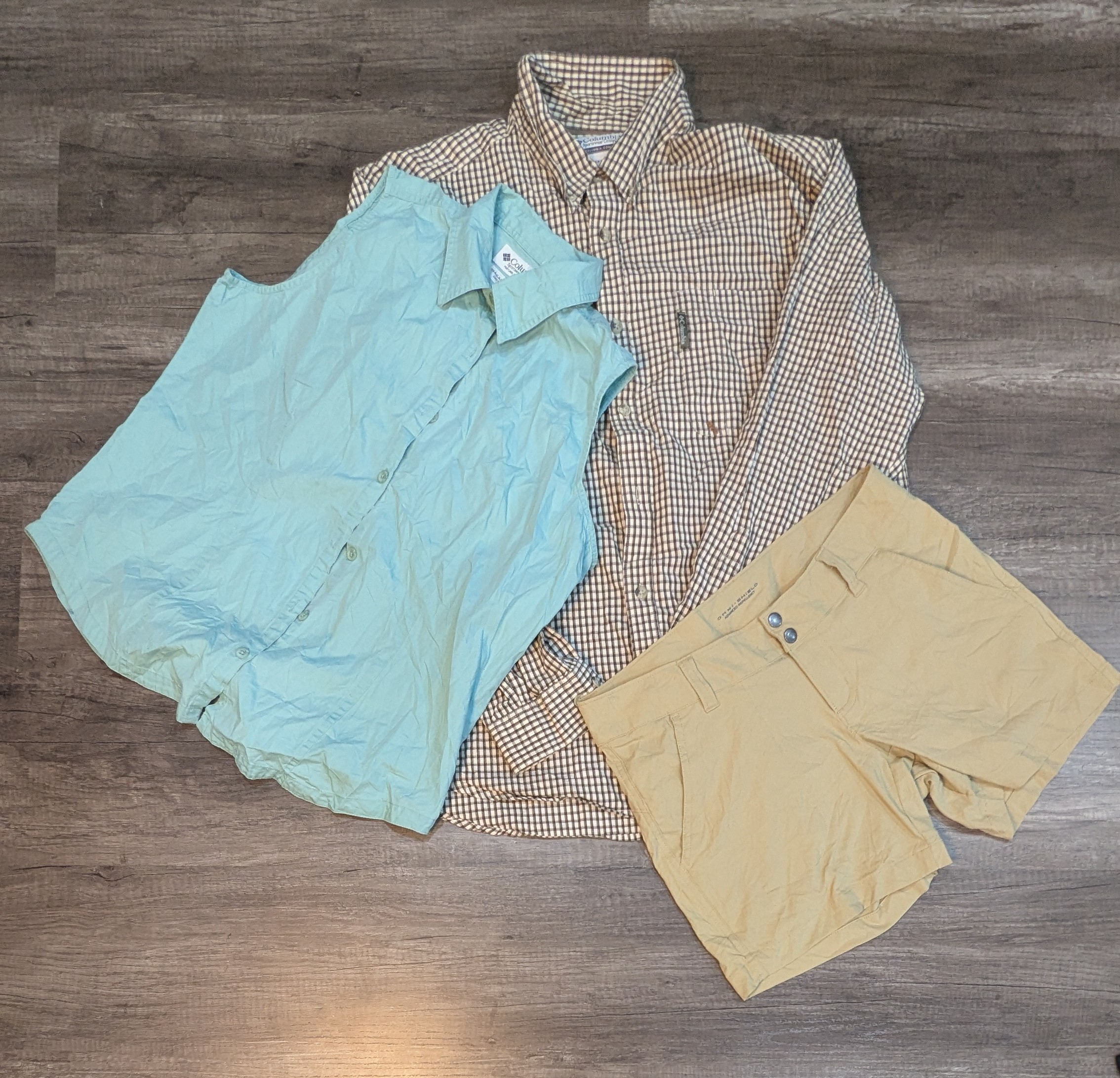 1407 - Chemise à manches courtes et longues de Colombie, Jupe & short