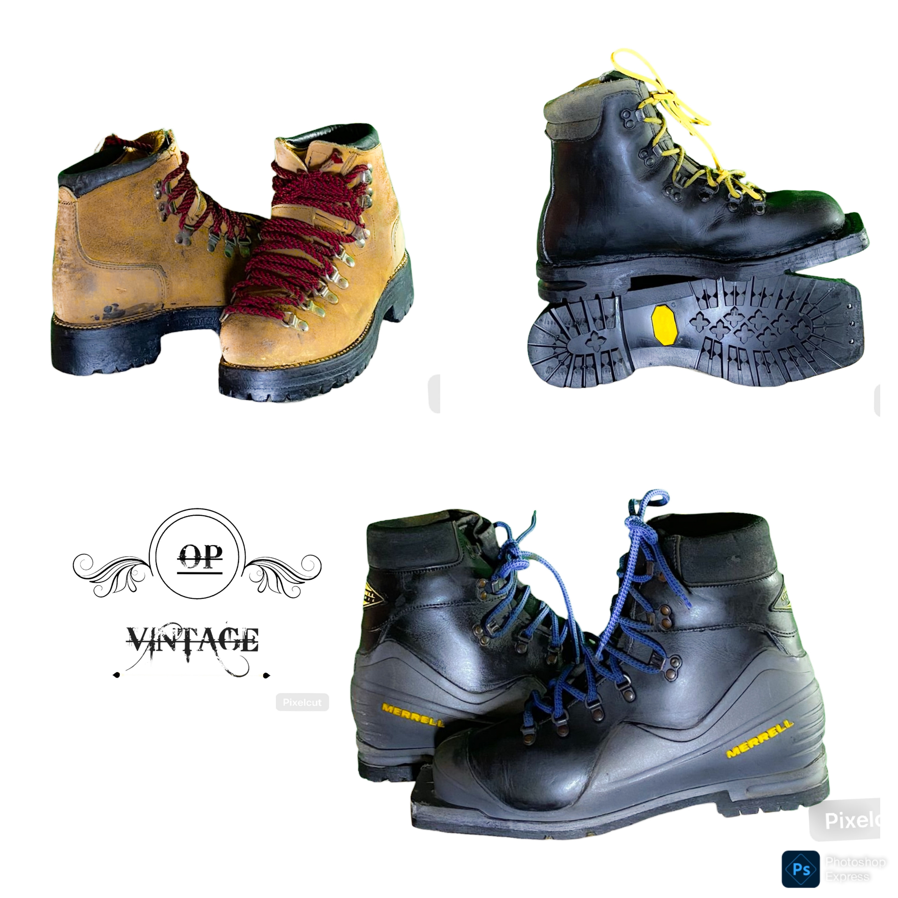 オプ ヴィンテージ ブランデッド バイカーブーツ