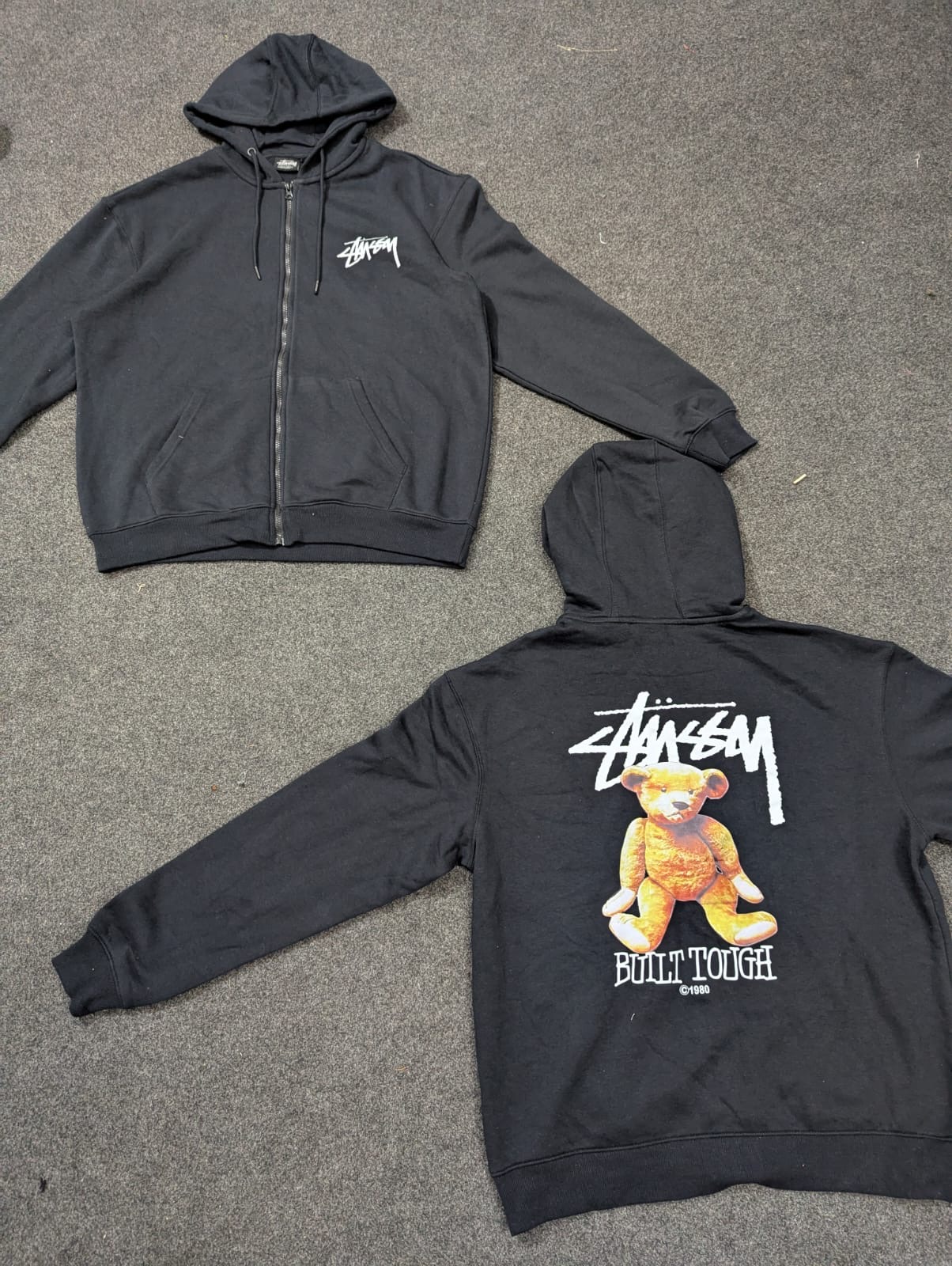 Hoodies com Zíper Reworked da Stussy