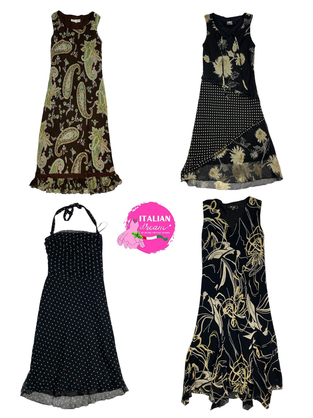 Y2K floral print dress