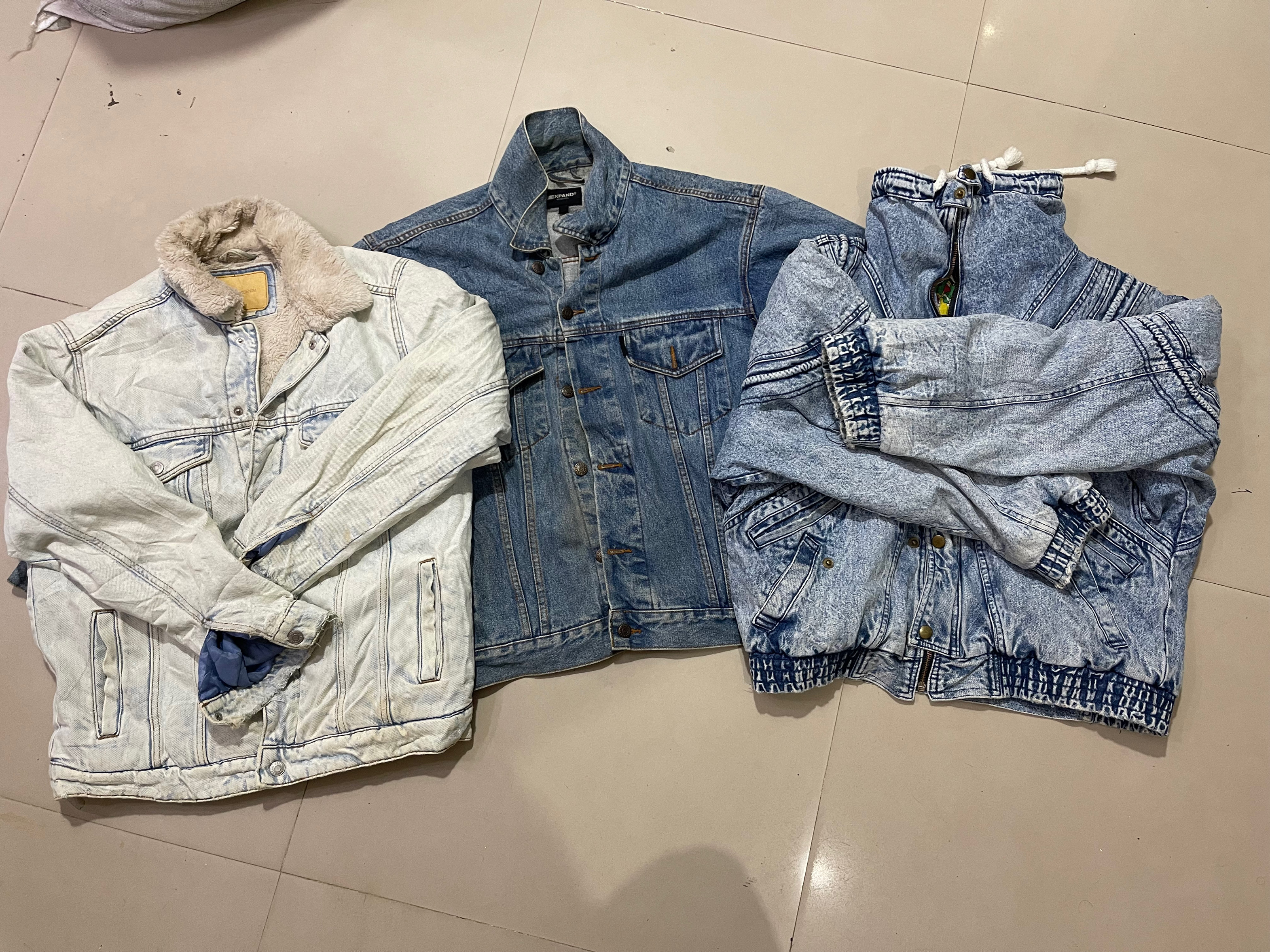 mix brand denim jackets
