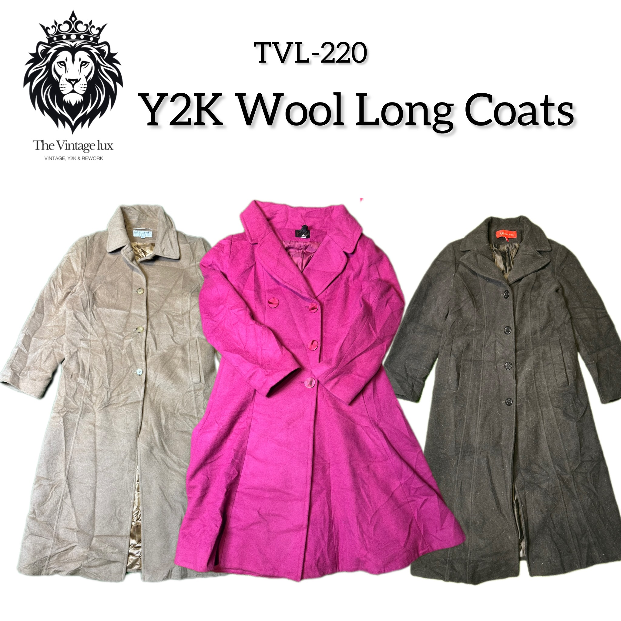 Y2K Wool Long Coats (TVL-220)