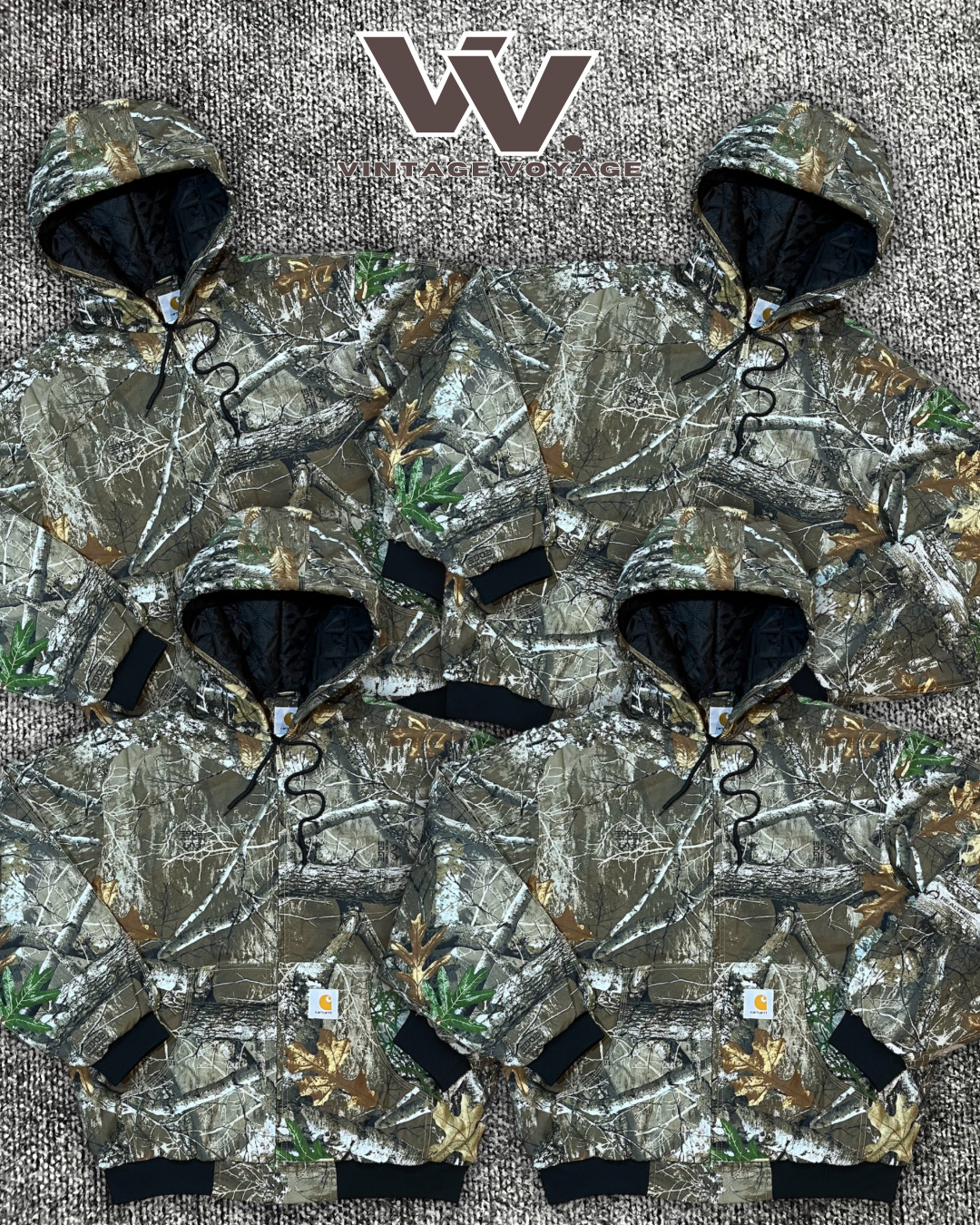 Chaquetas con capucha de estilo real tree reworked Carhartt 1512